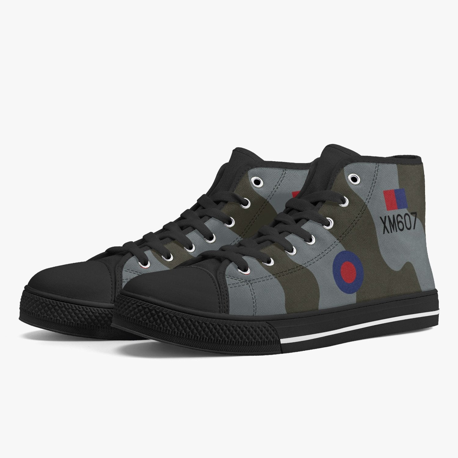 Avro Vulcan #607 High Top Canvas Shoes - I Love a Hangar