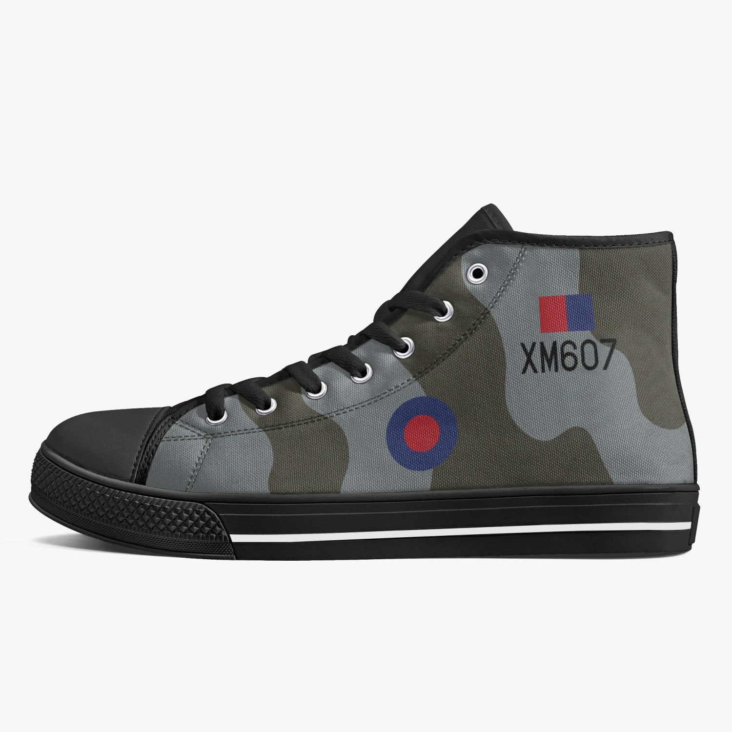 Avro Vulcan #607 High Top Canvas Shoes - I Love a Hangar