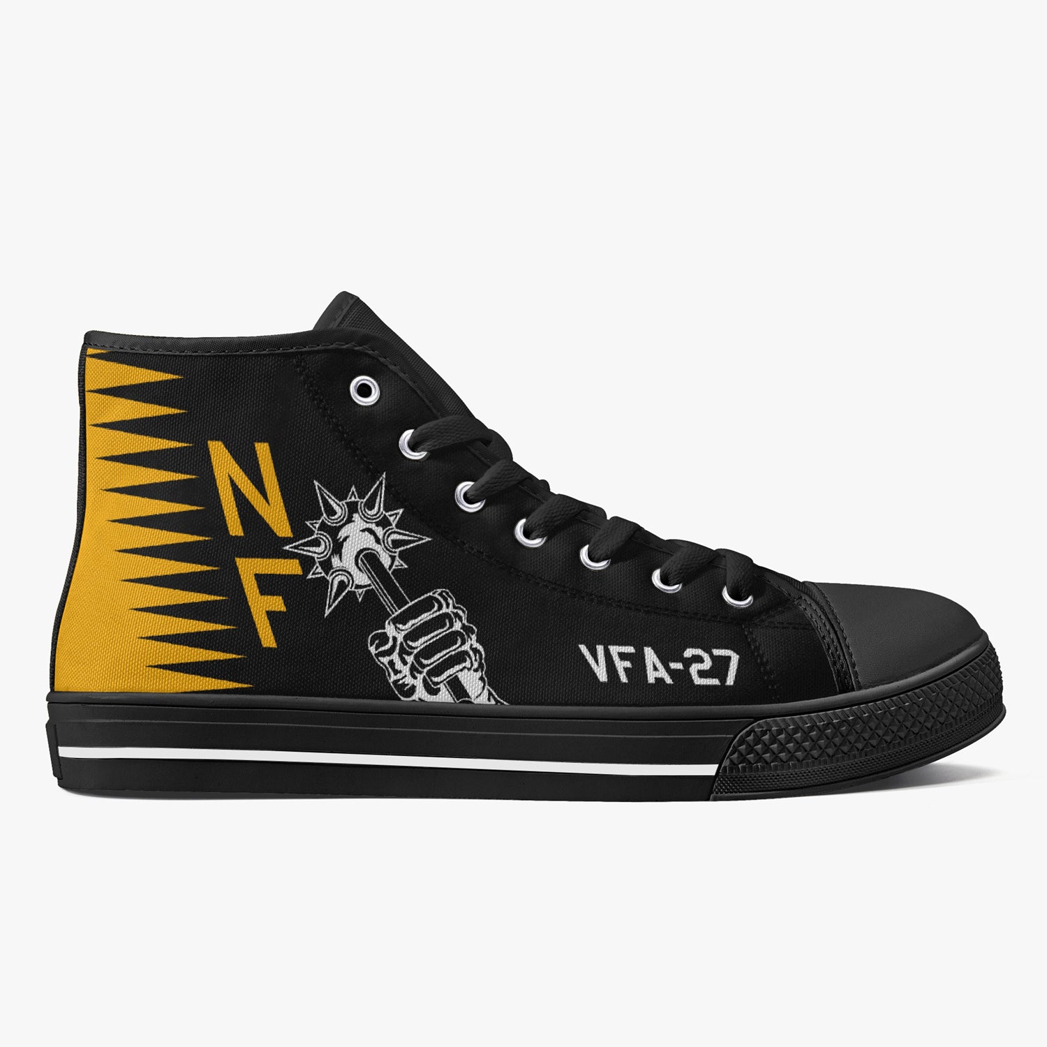 VFA-27 "Royal Maces" High Top Canvas Shoes - I Love a Hangar