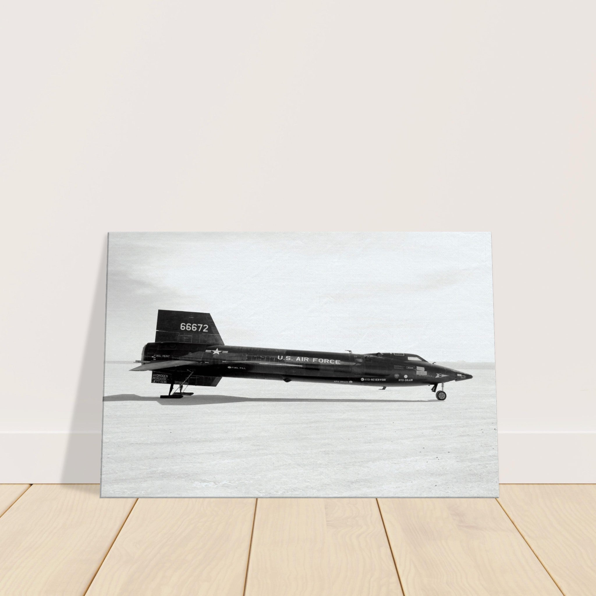 X-15 Side View on Canvas - I Love a Hangar