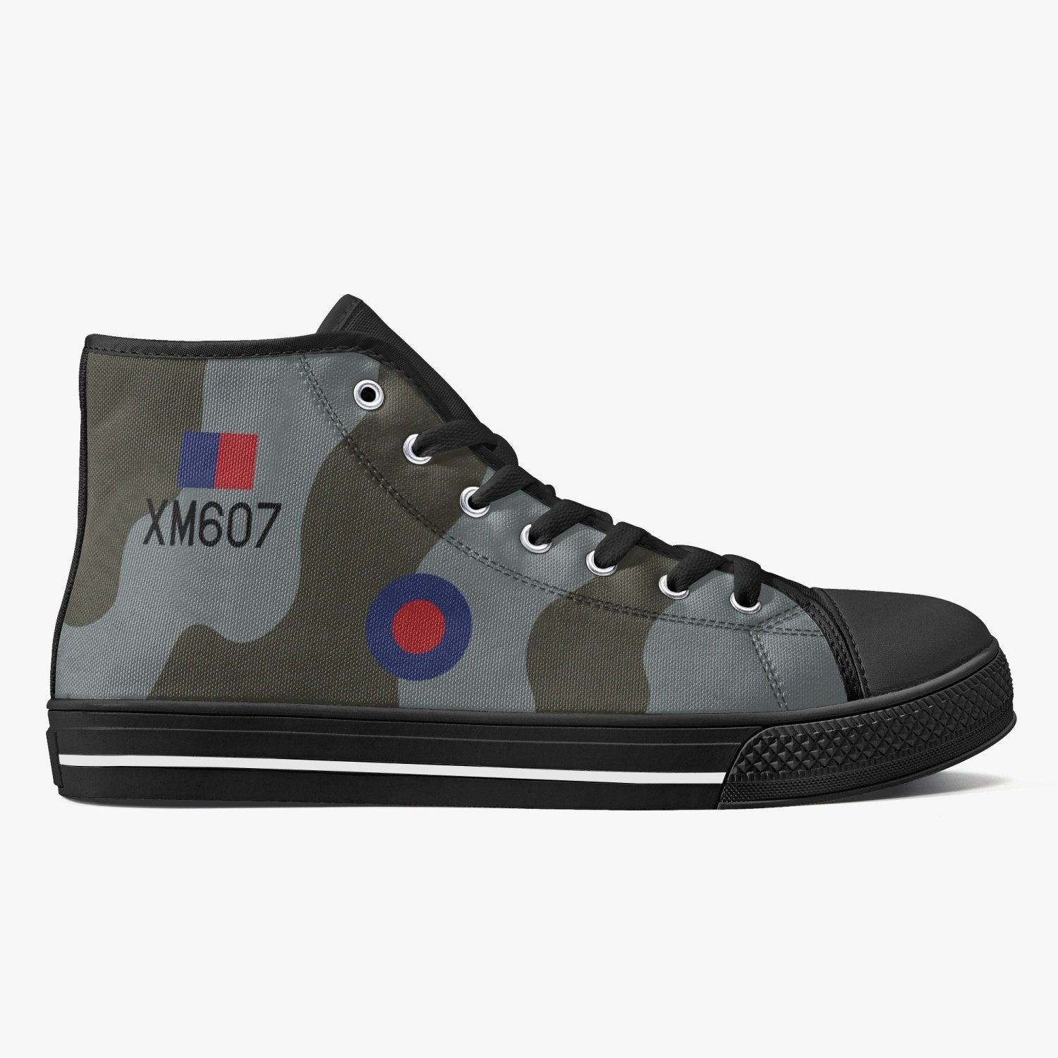 Avro Vulcan #607 High Top Canvas Shoes - I Love a Hangar