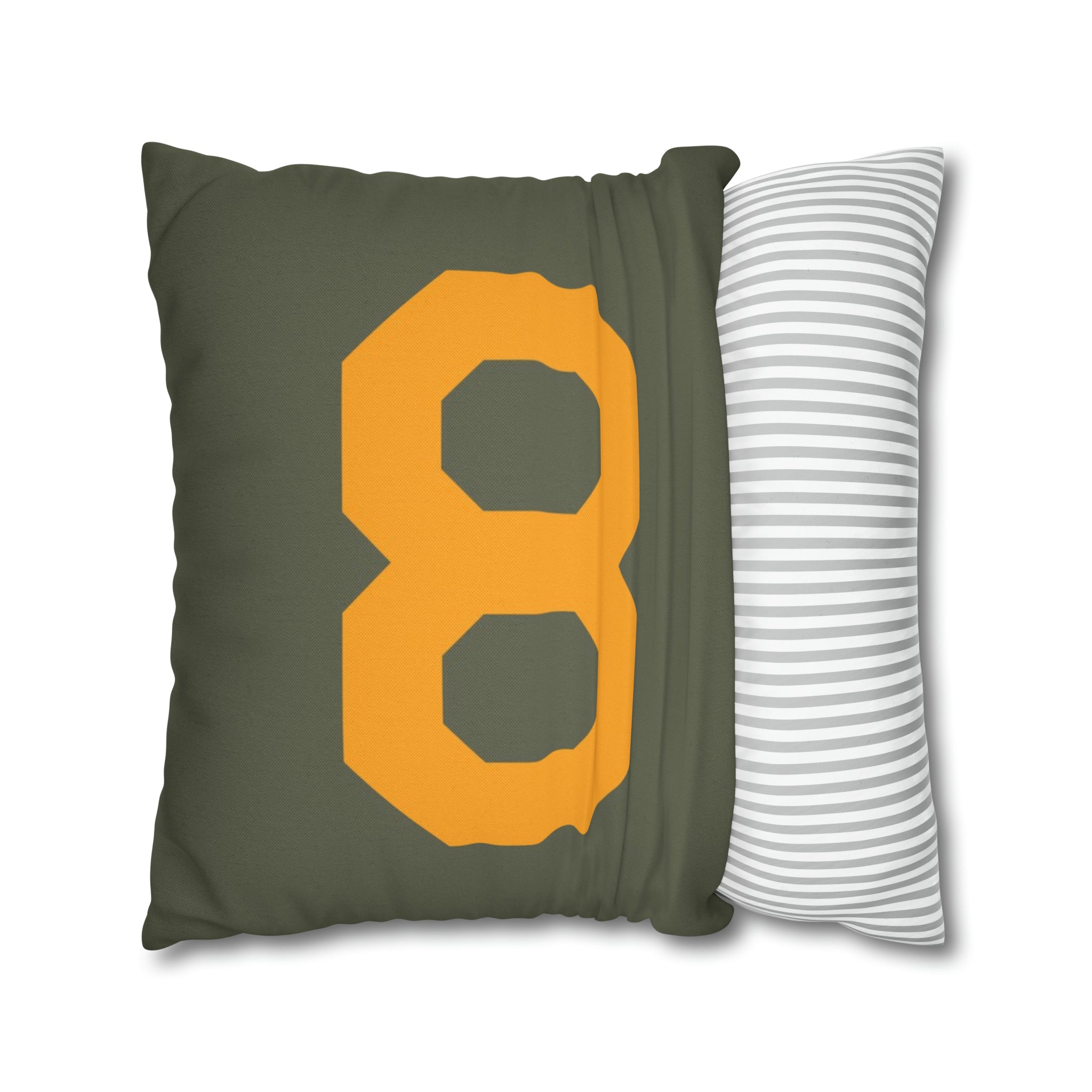 WWII USAAF Number "8" Square Pillowcase - I Love a Hangar
