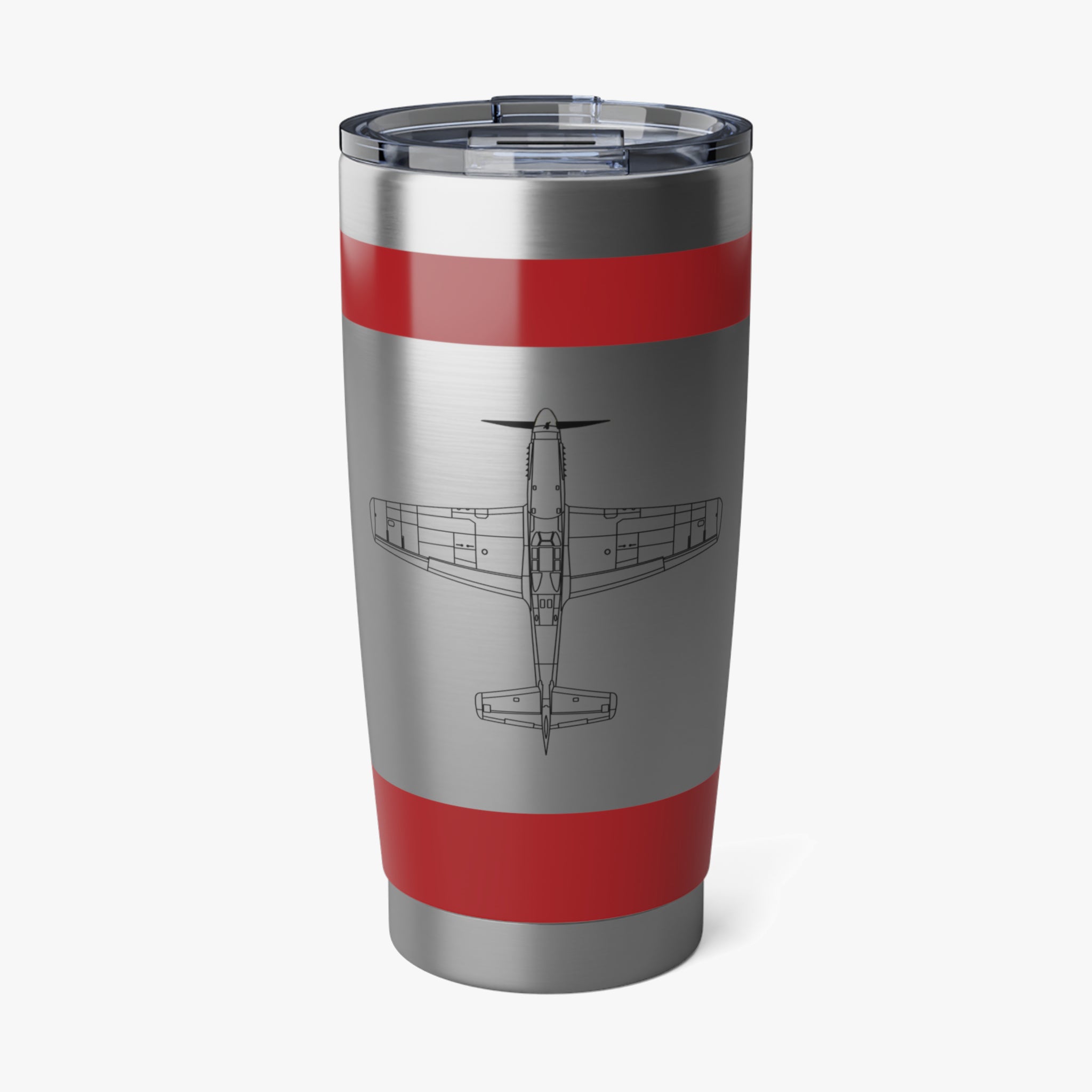P-51 "By ReQuest" Inspired 20oz (590ml) Stainless Steel Tumbler - I Love a Hangar