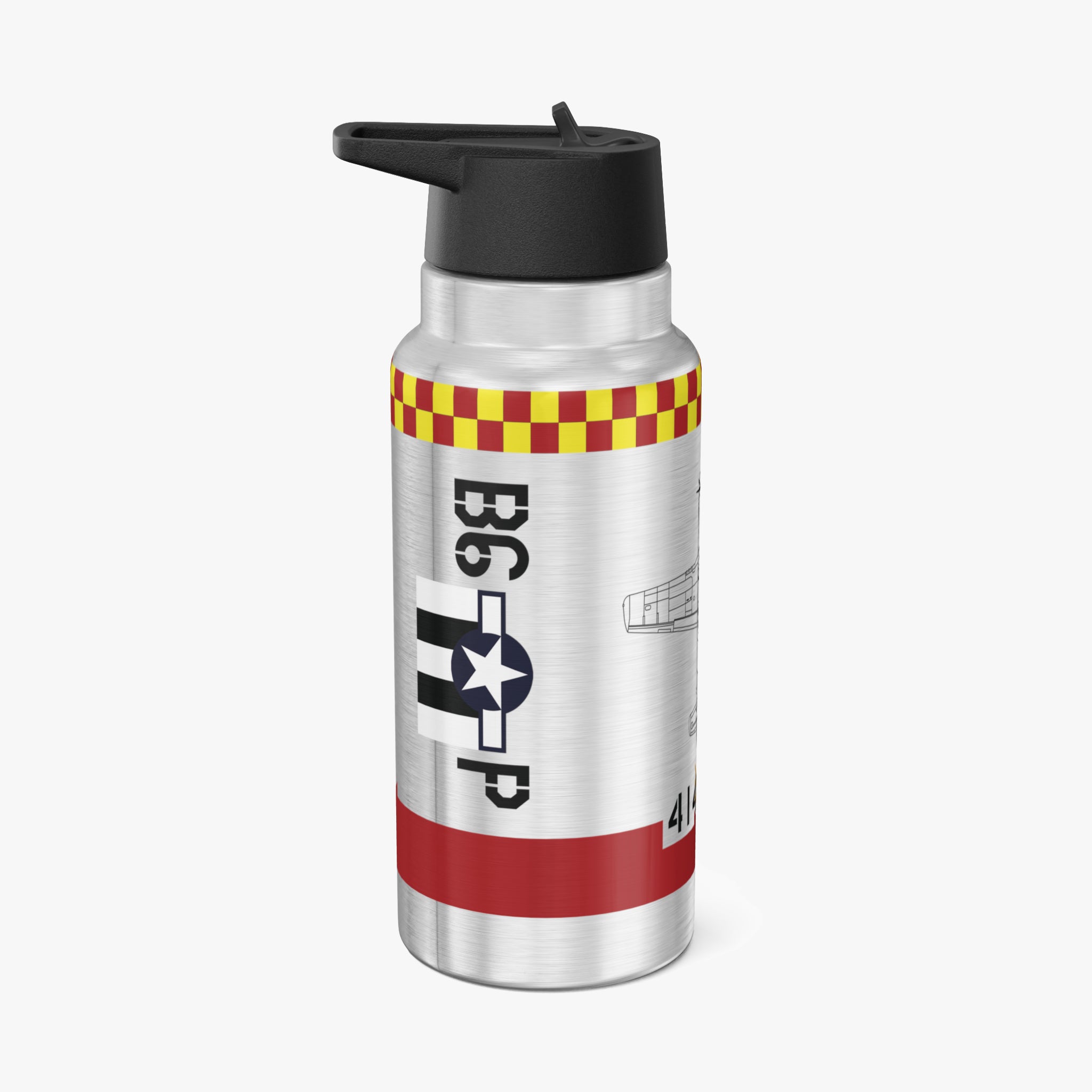 P-51 "Gentleman Jim" Tumbler, 32oz (950ml) - I Love a Hangar