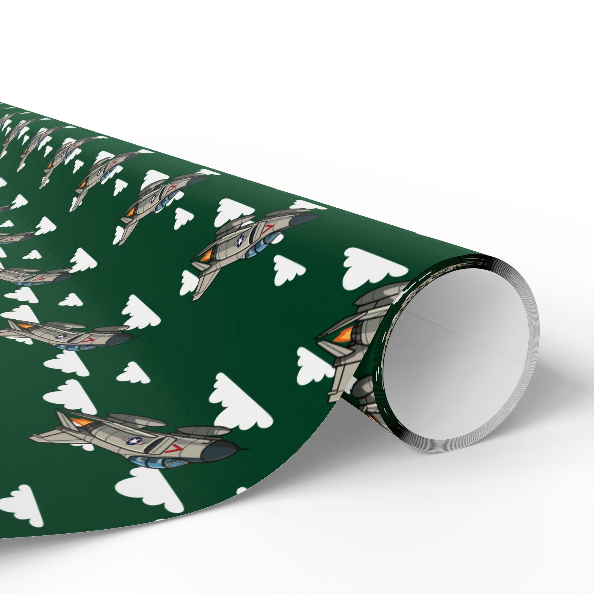 F-4 Phantom Wrapping Paper - Green - I Love a Hangar