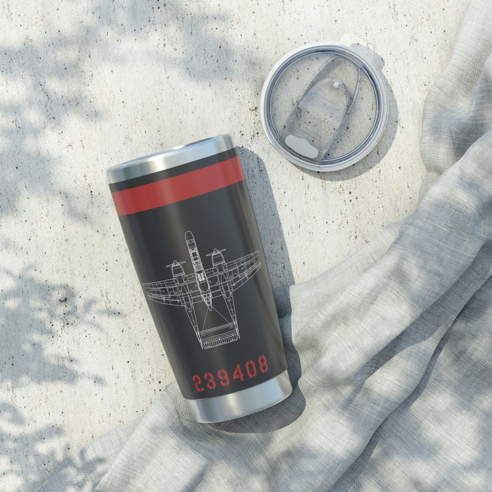 P-61 "Lady In The Dark" Inspired 20oz (590ml) Stainless Steel Tumbler - I Love a Hangar