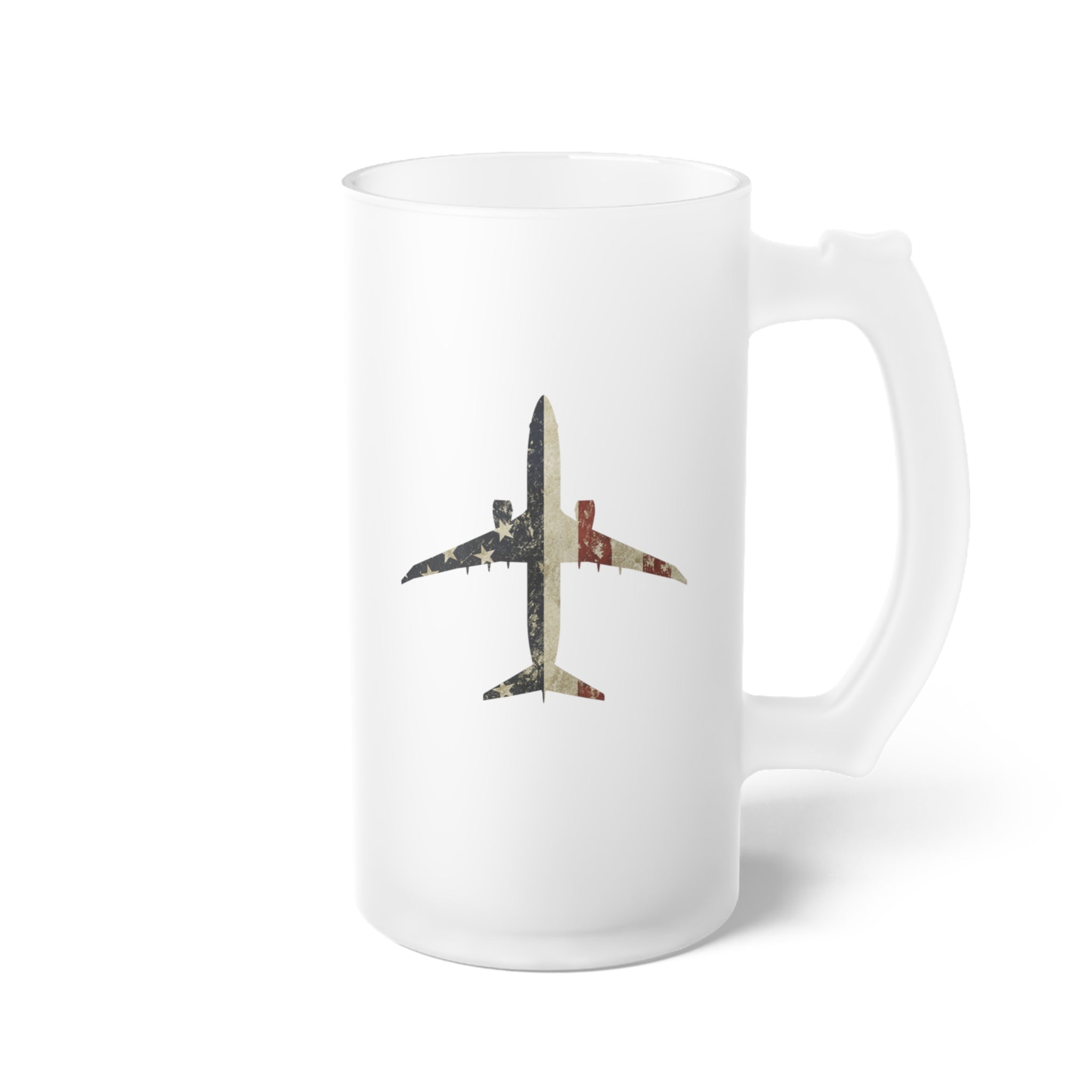 P-8 Poseidon Frosted Glass 16oz (473ml) Beer Mug - I Love a Hangar