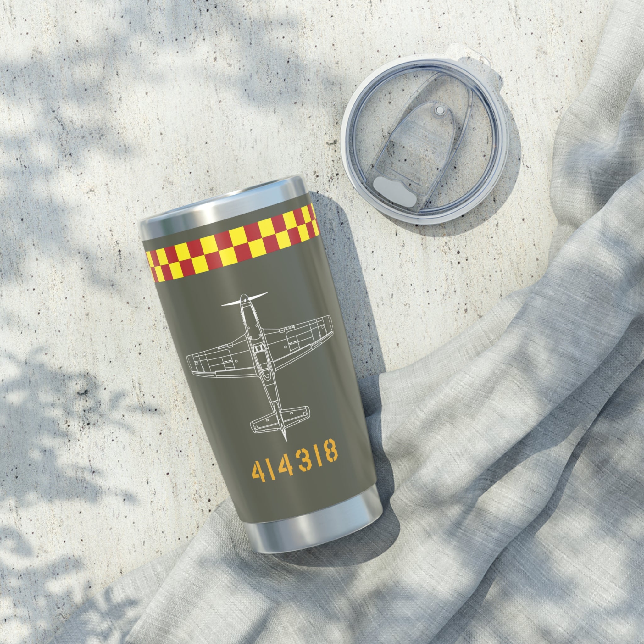 P-51 "Frenesi" Inspired 20oz (590ml) Stainless Steel Tumbler - I Love a Hangar