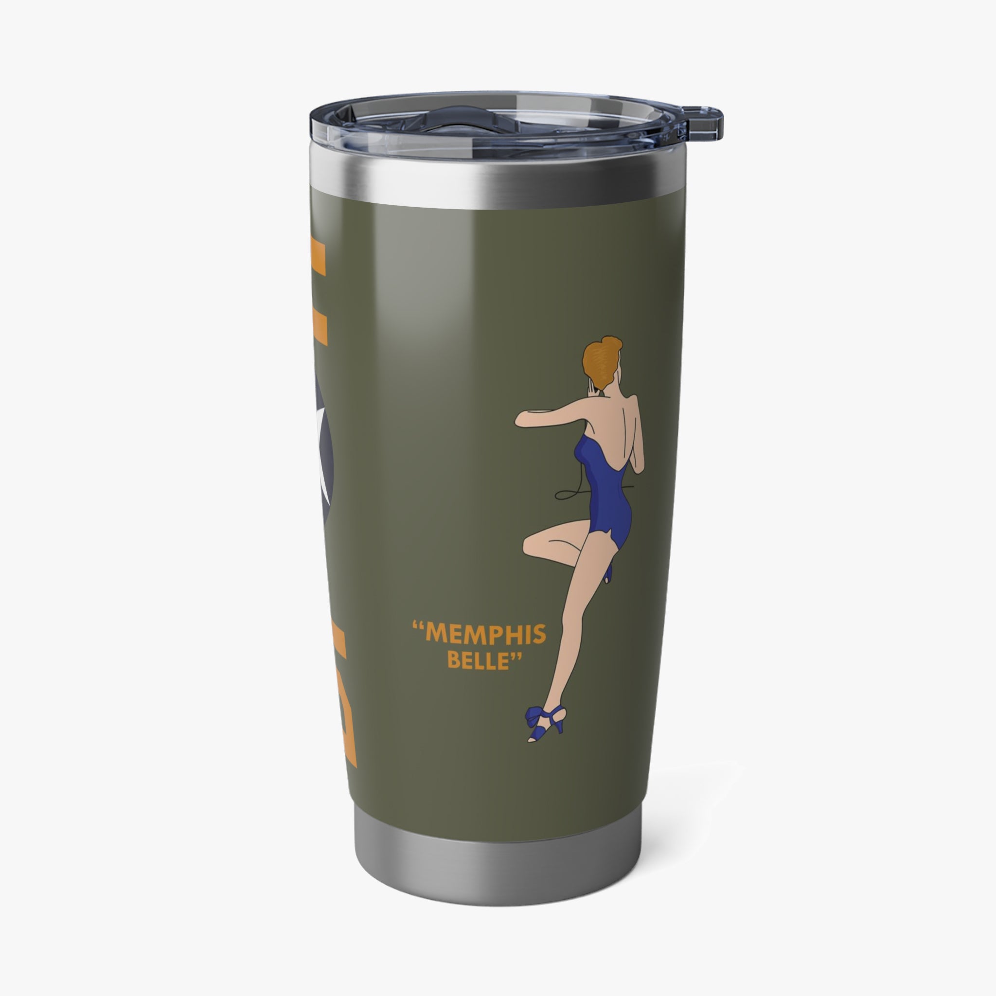 B-17 "Memphis Belle" Inspired 20oz (590ml) Stainless Steel Tumbler - I Love a Hangar