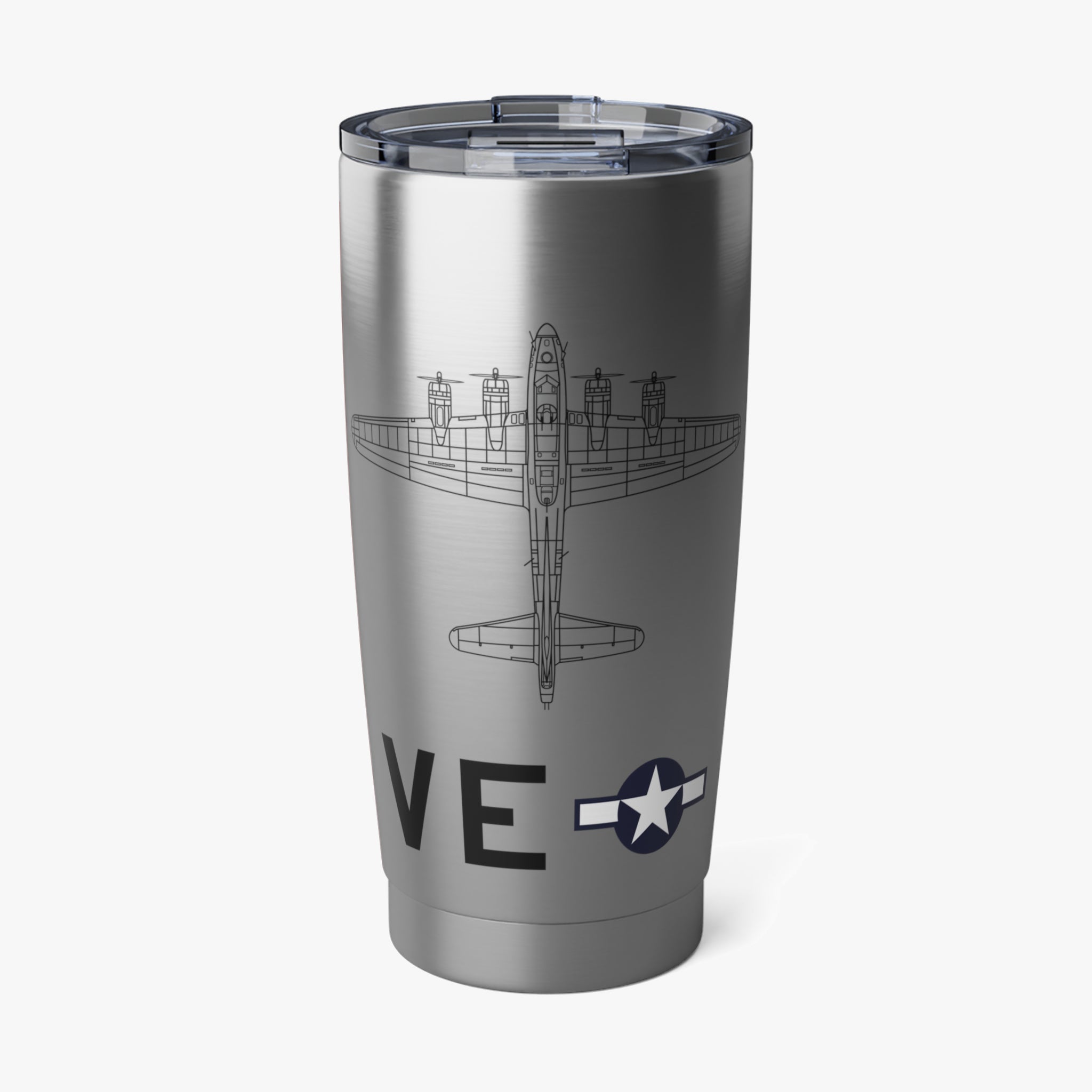 B-17 "Sleepy Time Gal" Inspired 20oz (590ml) Stainless Steel Tumbler - I Love a Hangar
