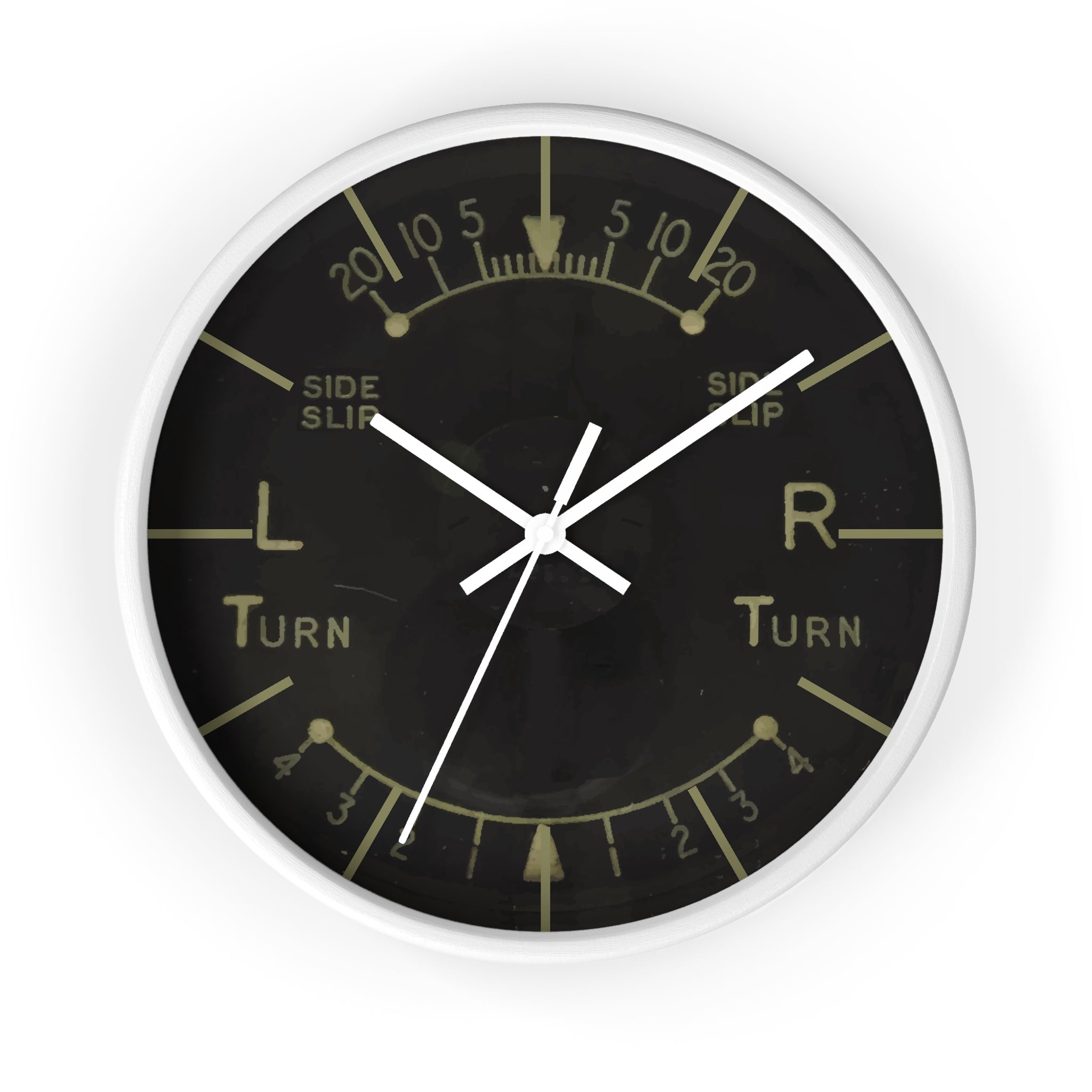 Turn and Slip Indicator Wall Clock - I Love a Hangar