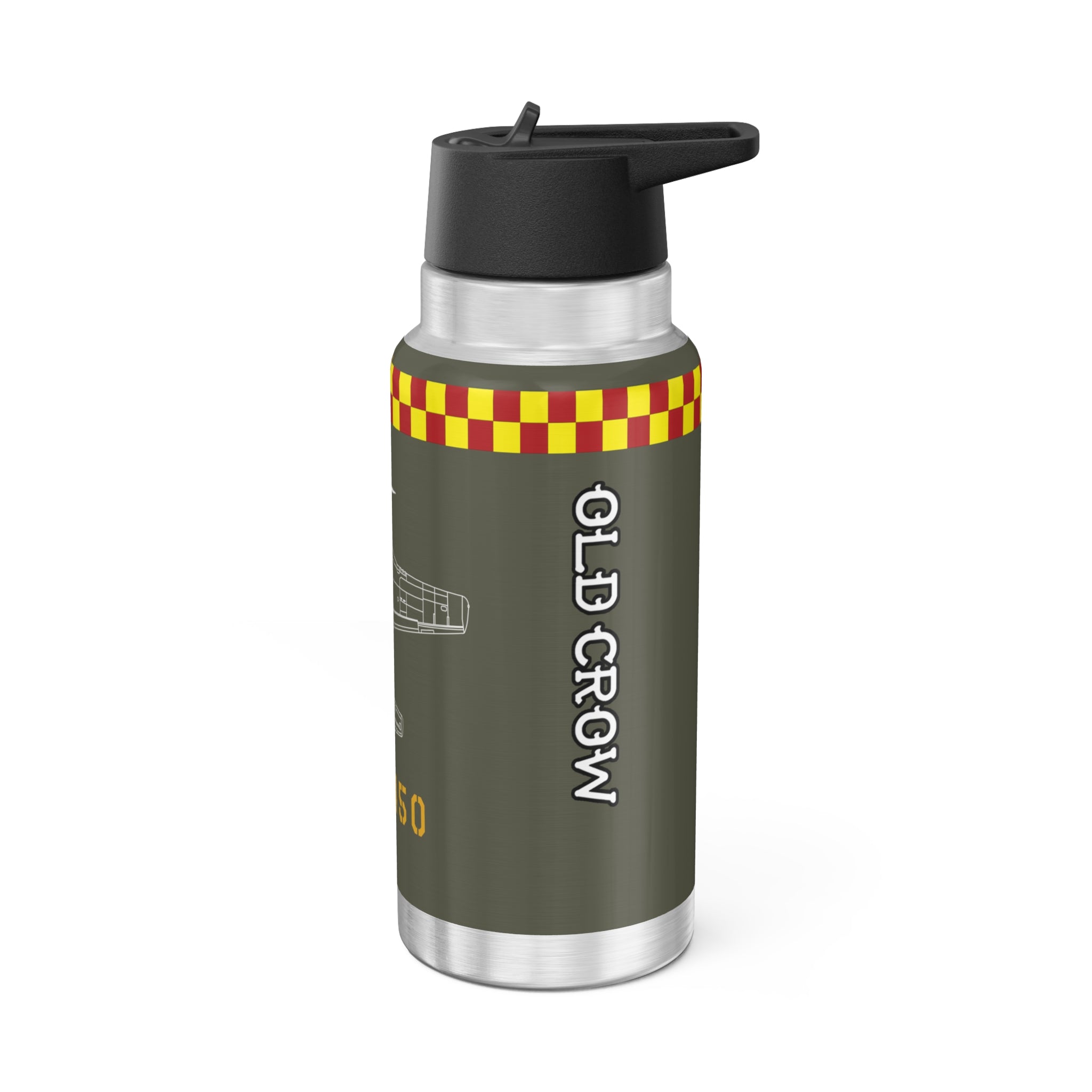 P-51 "Old Crow" (Olive Drab) Inspired Tumbler, 32oz (950ml) - I Love a Hangar