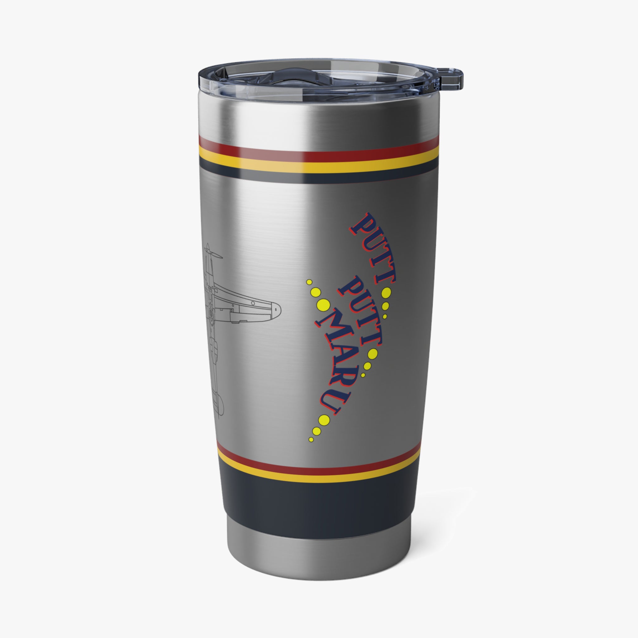 P-38 "Putt Putt Maru" Inspired 20oz (590ml) Stainless Steel Tumbler - I Love a Hangar