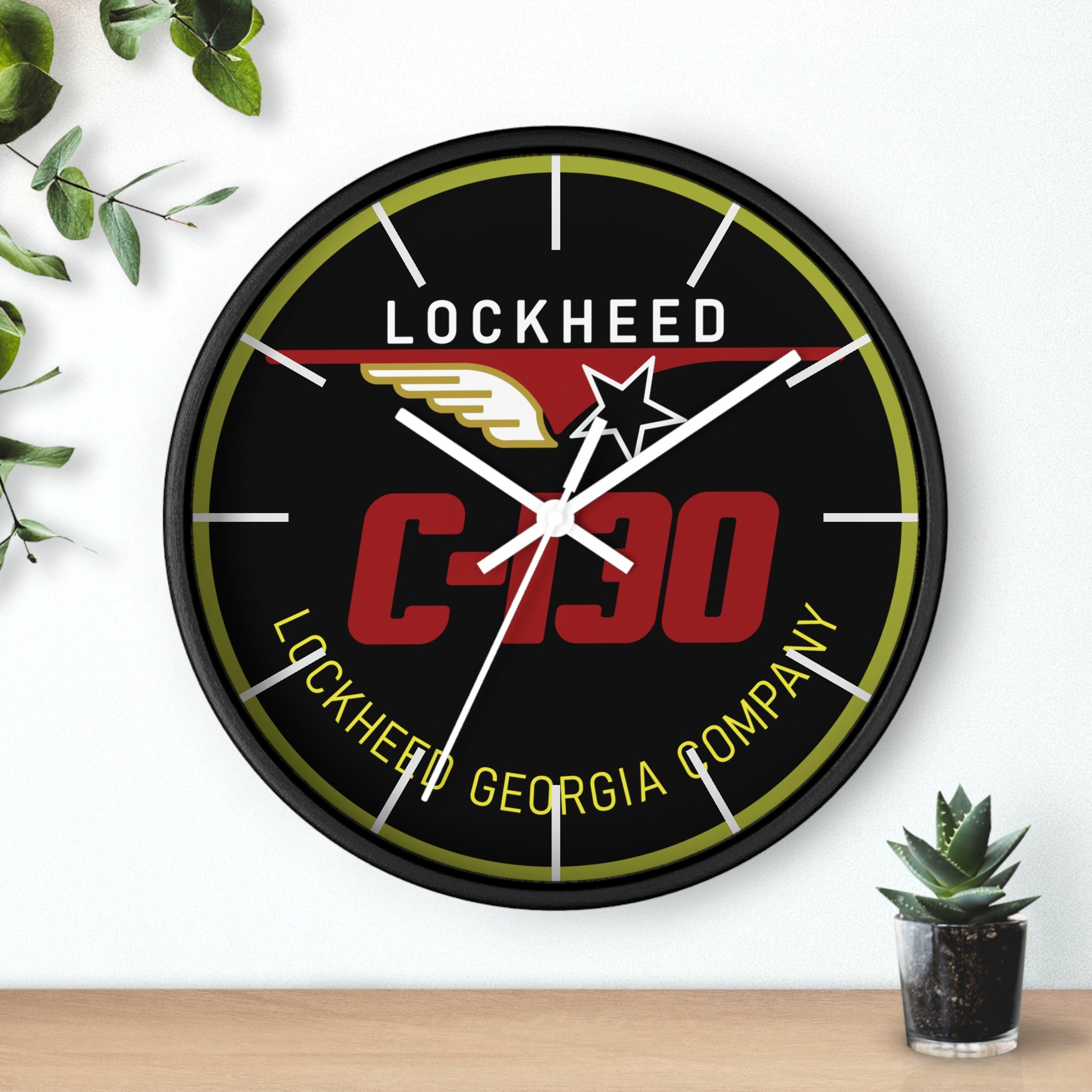 C-130 Yoke Cap Wall Clock - I Love a Hangar