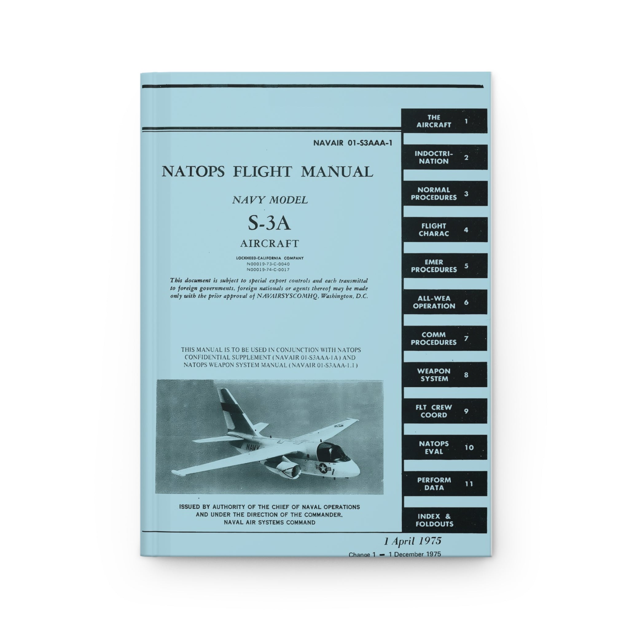 S-3 Viking NATOPS Inspired Hardcover Journal - I Love a Hangar