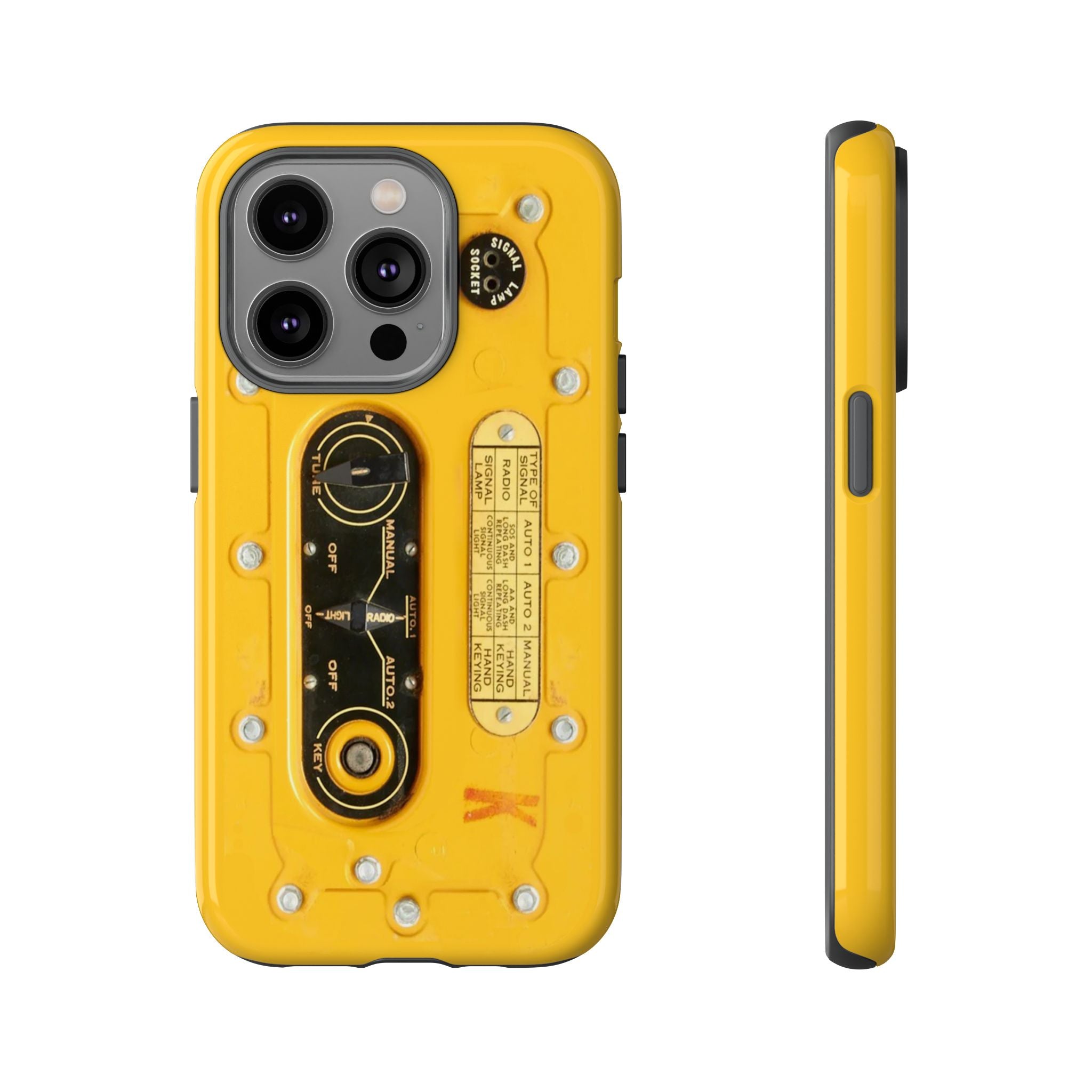 SCR-578 "Gibson Girl" Survival Radio Style Tough Phone Cases for iPhone