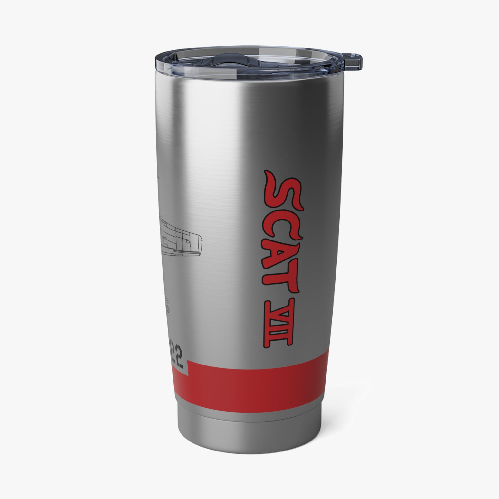 P-51 "SCAT VII" Inspired 20oz (590ml) Stainless Steel Tumbler - I Love a Hangar