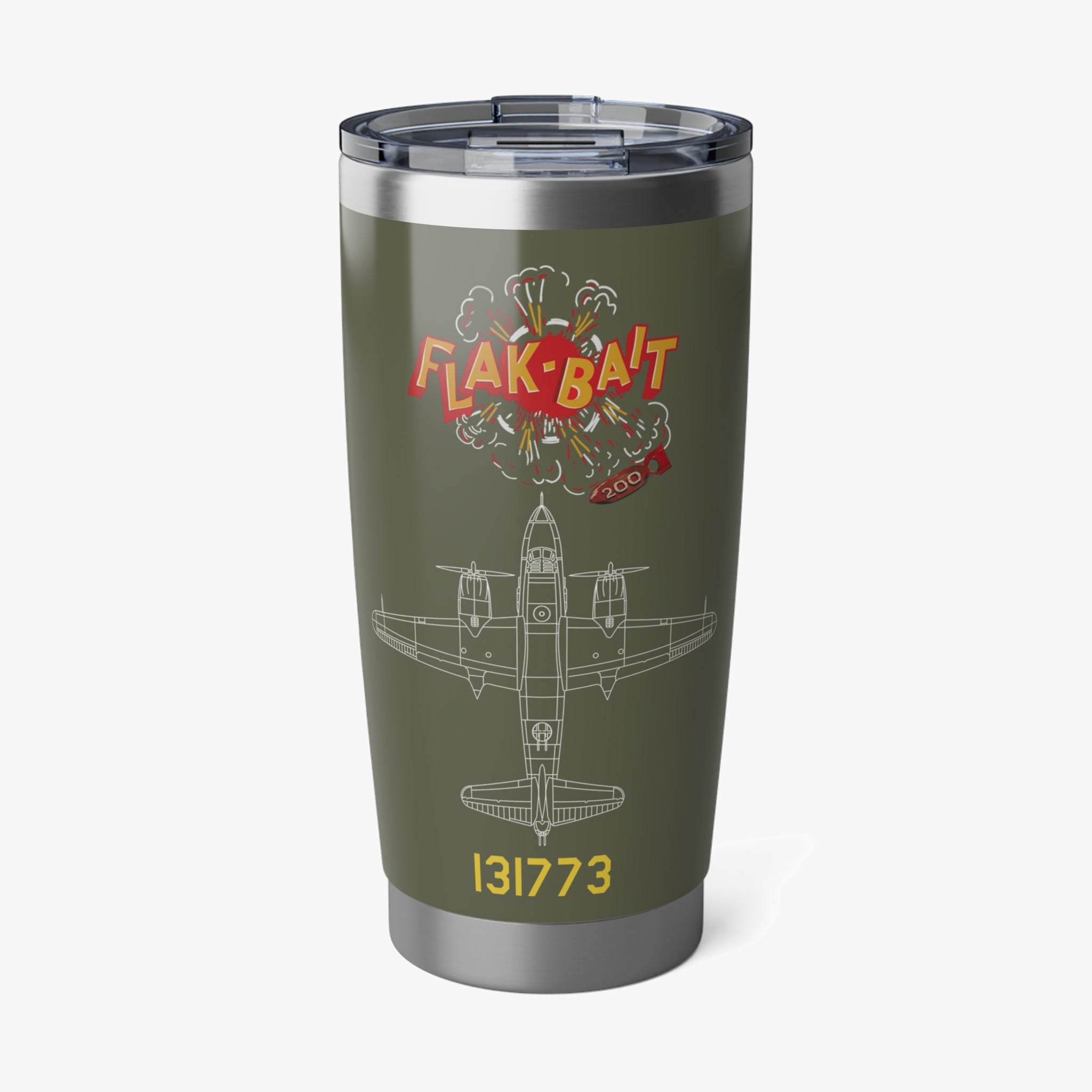 B-26 "Flak Bait" Inspired 20oz (590ml) Stainless Steel Tumbler - I Love a Hangar
