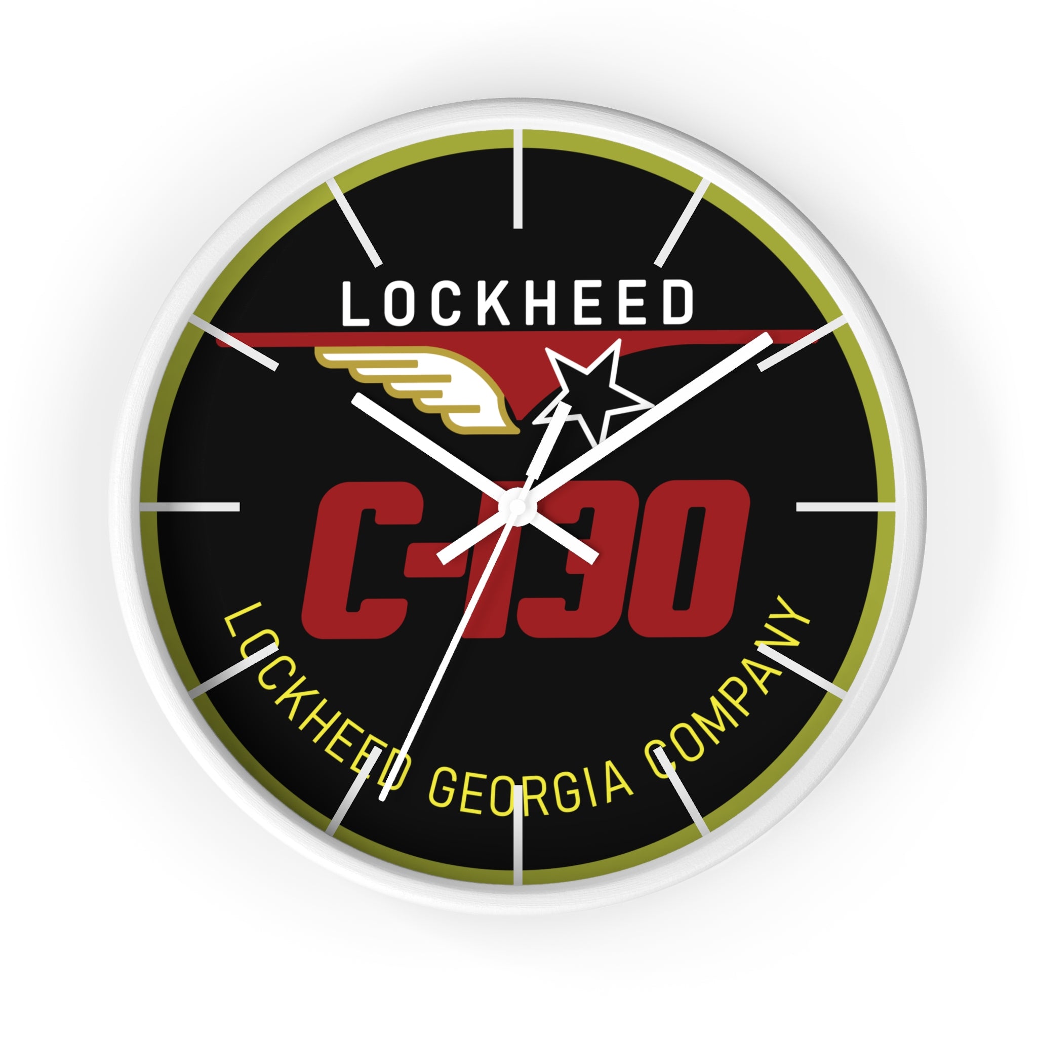 C-130 Yoke Cap Wall Clock - I Love a Hangar