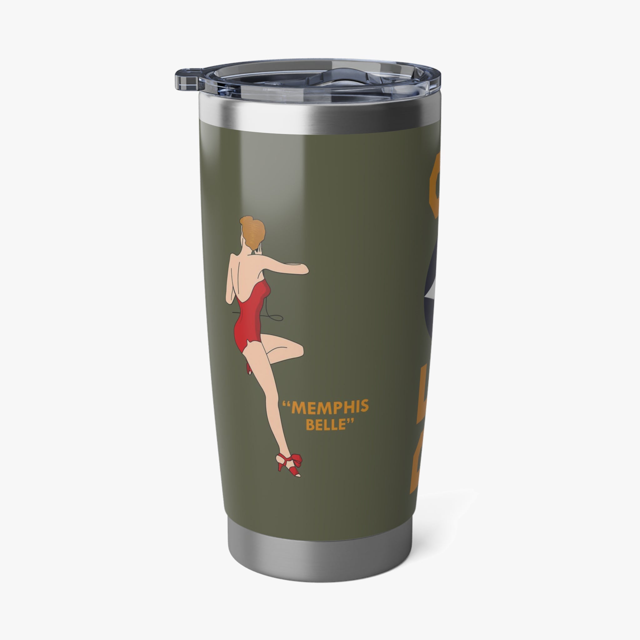 B-17 "Memphis Belle" Inspired 20oz (590ml) Stainless Steel Tumbler - I Love a Hangar