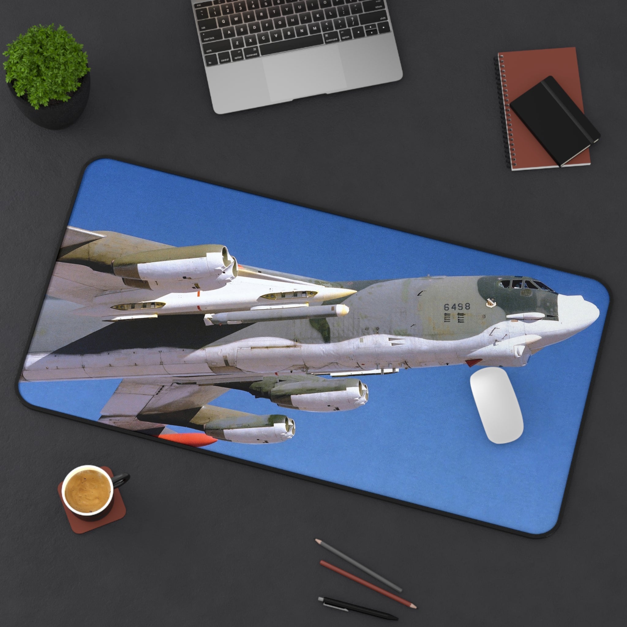 B-52 Stratofortress In Flight Desk Mat - I Love a Hangar