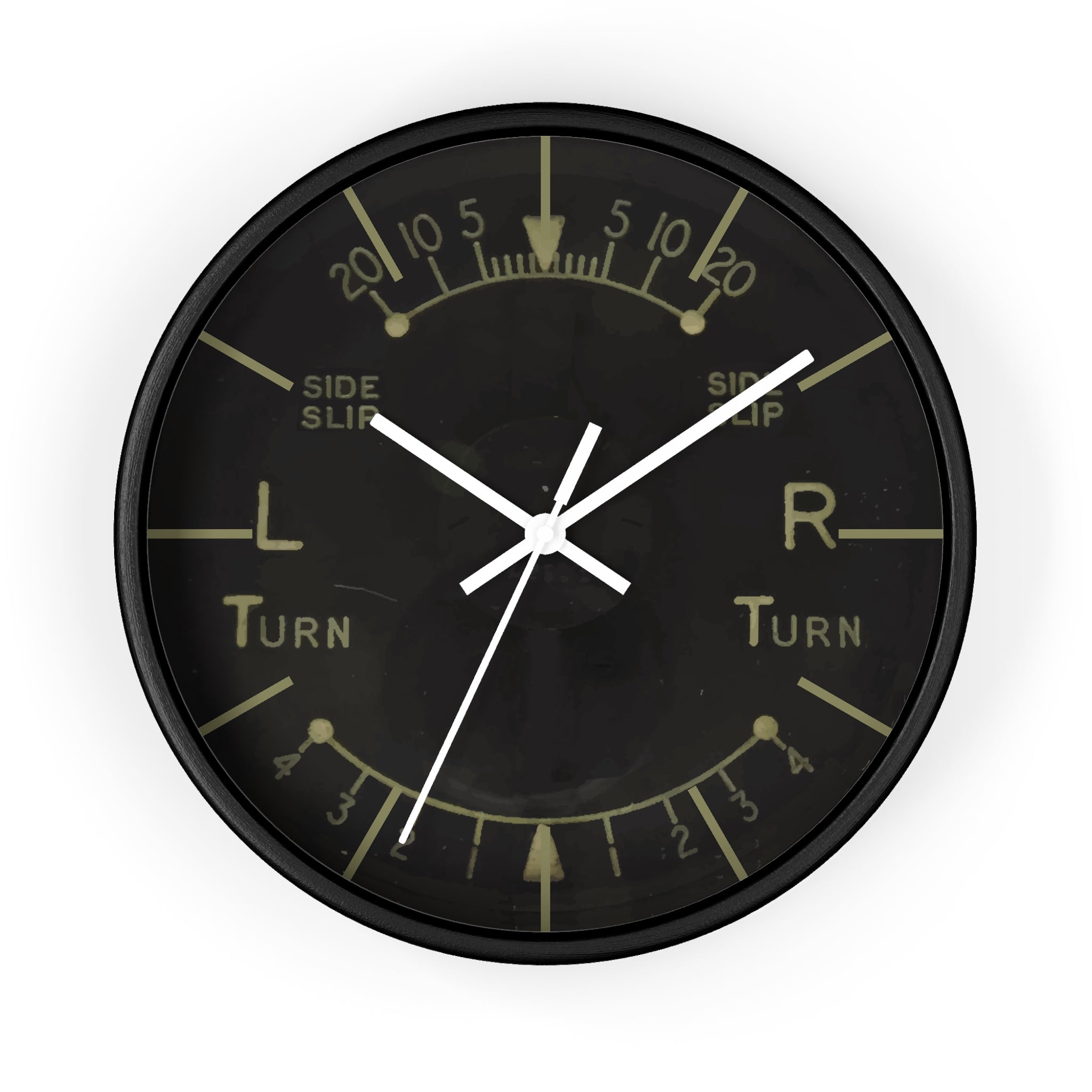 Turn and Slip Indicator Wall Clock - I Love a Hangar