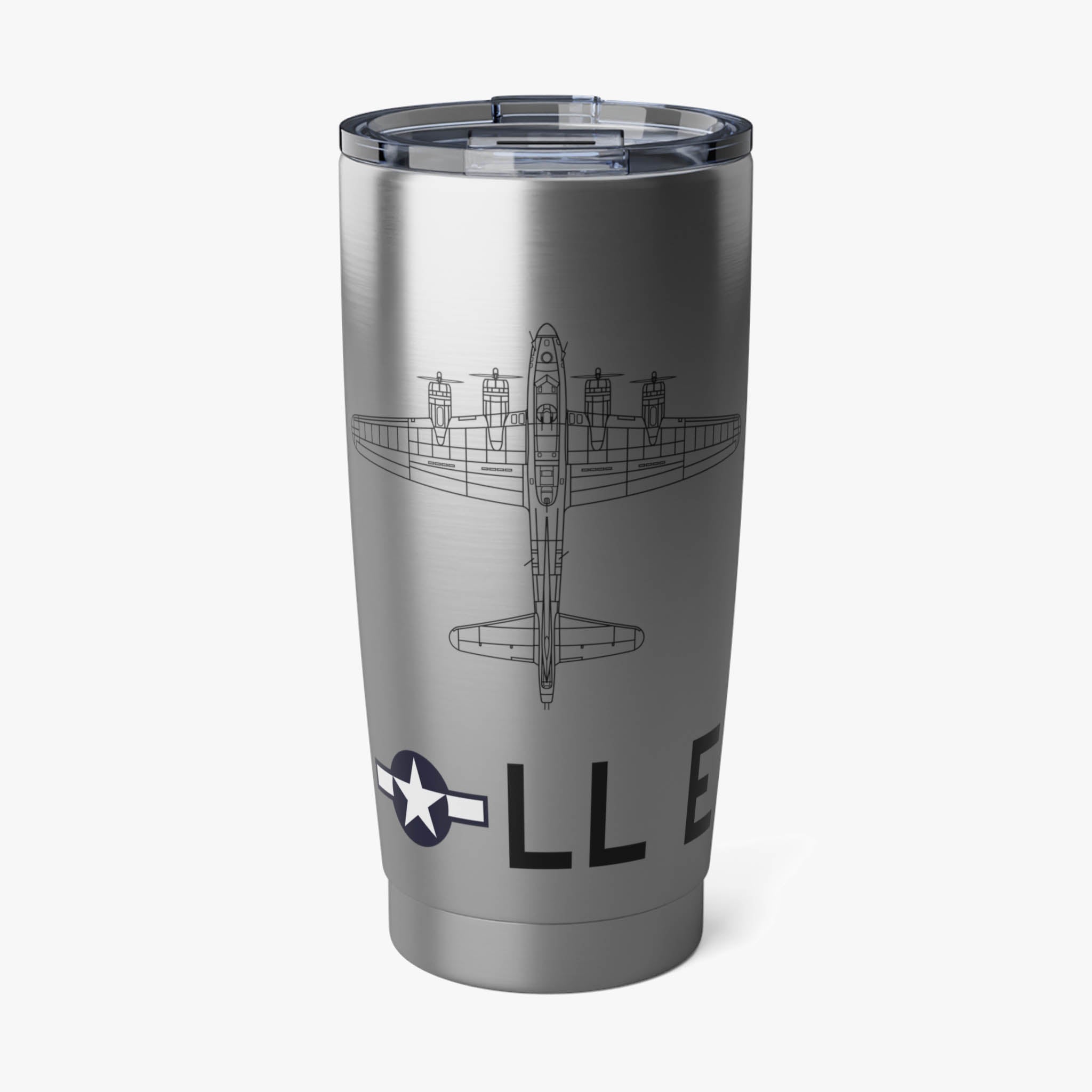 B-17 "Shoo Shoo Shoo Baby" Inspired 20oz (590ml) Stainless Steel Tumbler - I Love a Hangar