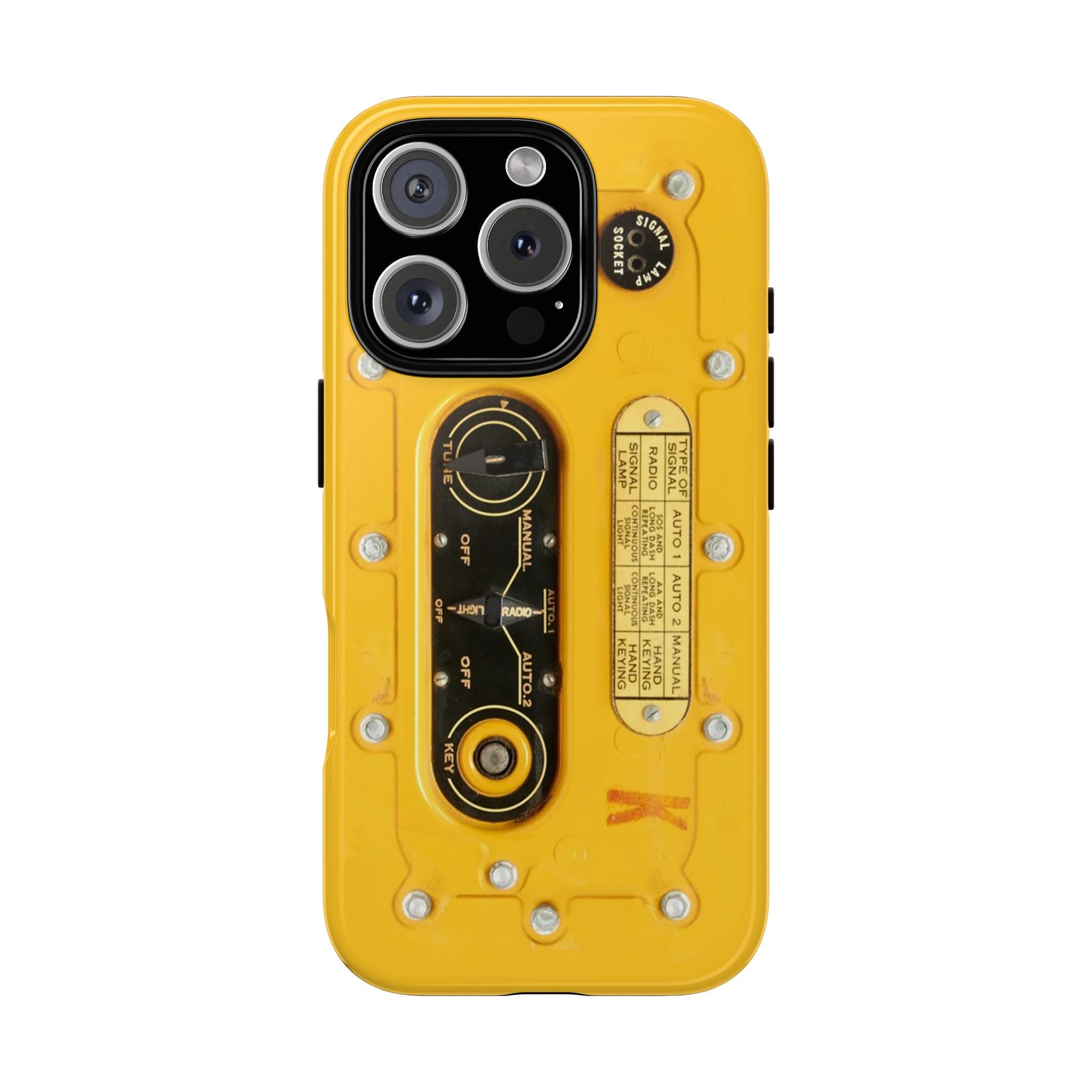 SCR-578 "Gibson Girl" Survival Radio Style Tough Phone Cases for iPhone
