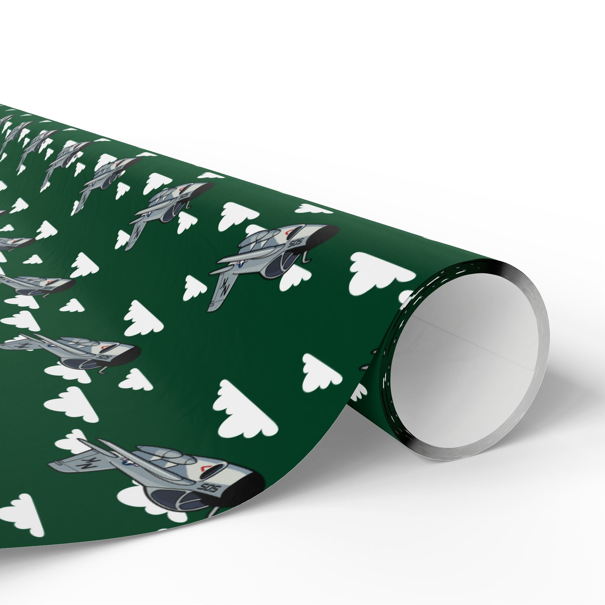 A-6 Intruder Wrapping Paper - Green - I Love a Hangar