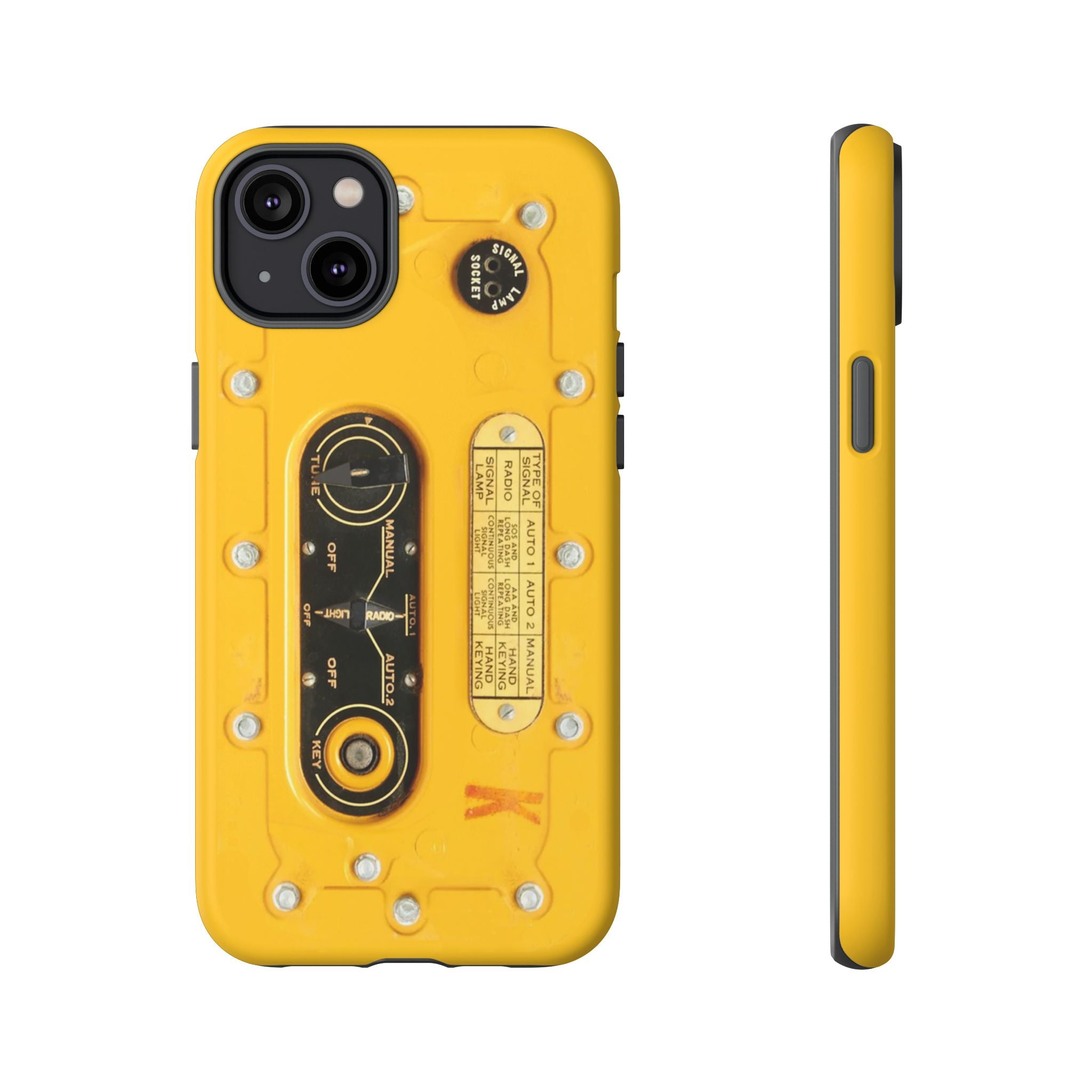 SCR-578 "Gibson Girl" Survival Radio Style Tough Phone Cases for iPhone