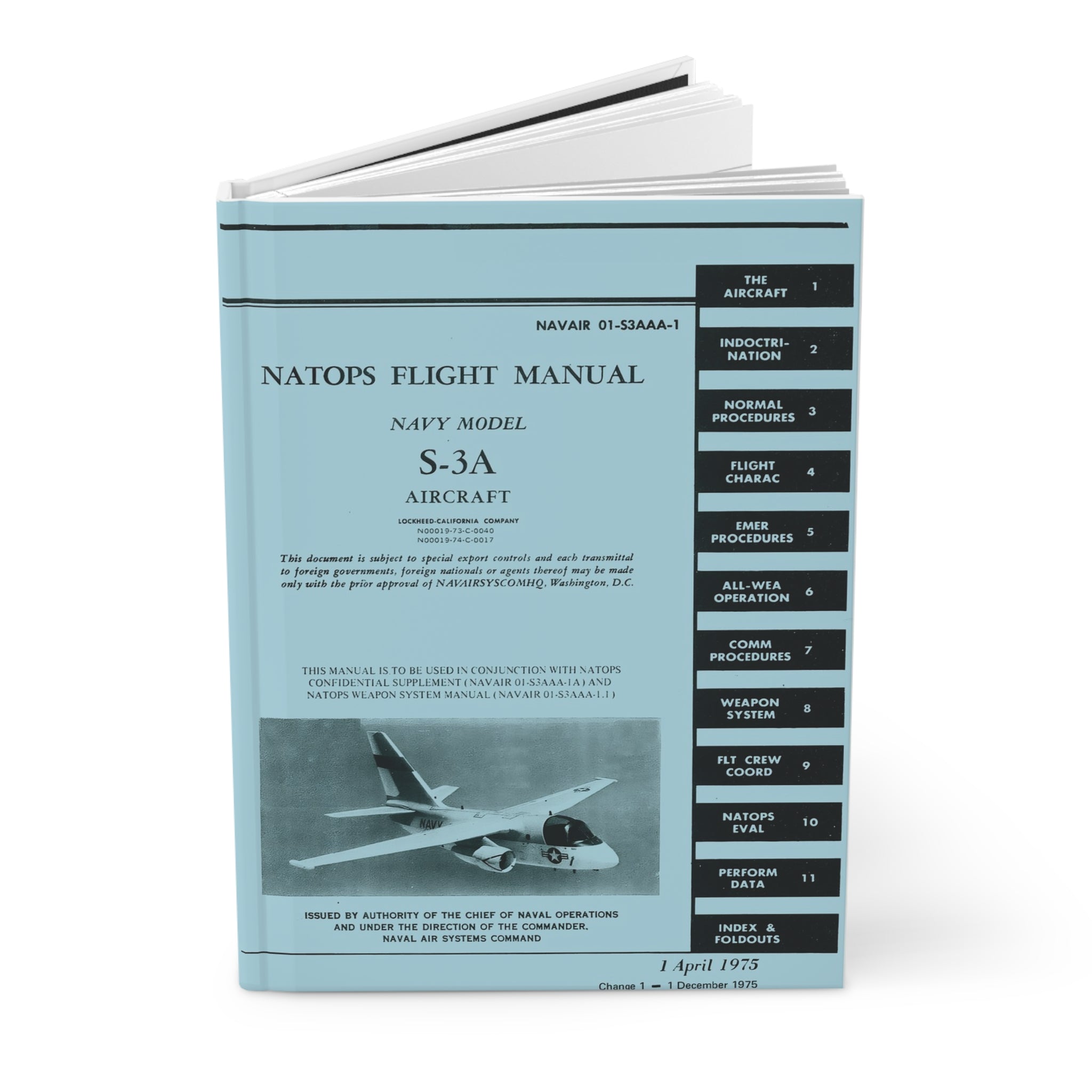 S-3 Viking NATOPS Inspired Hardcover Journal - I Love a Hangar