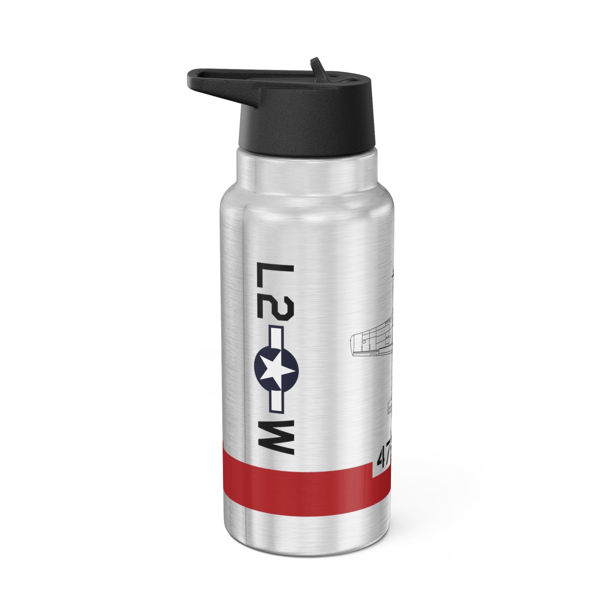 P-51 "SCAT VII" Inspired Tumbler, 32oz (950ml) - I Love a Hangar