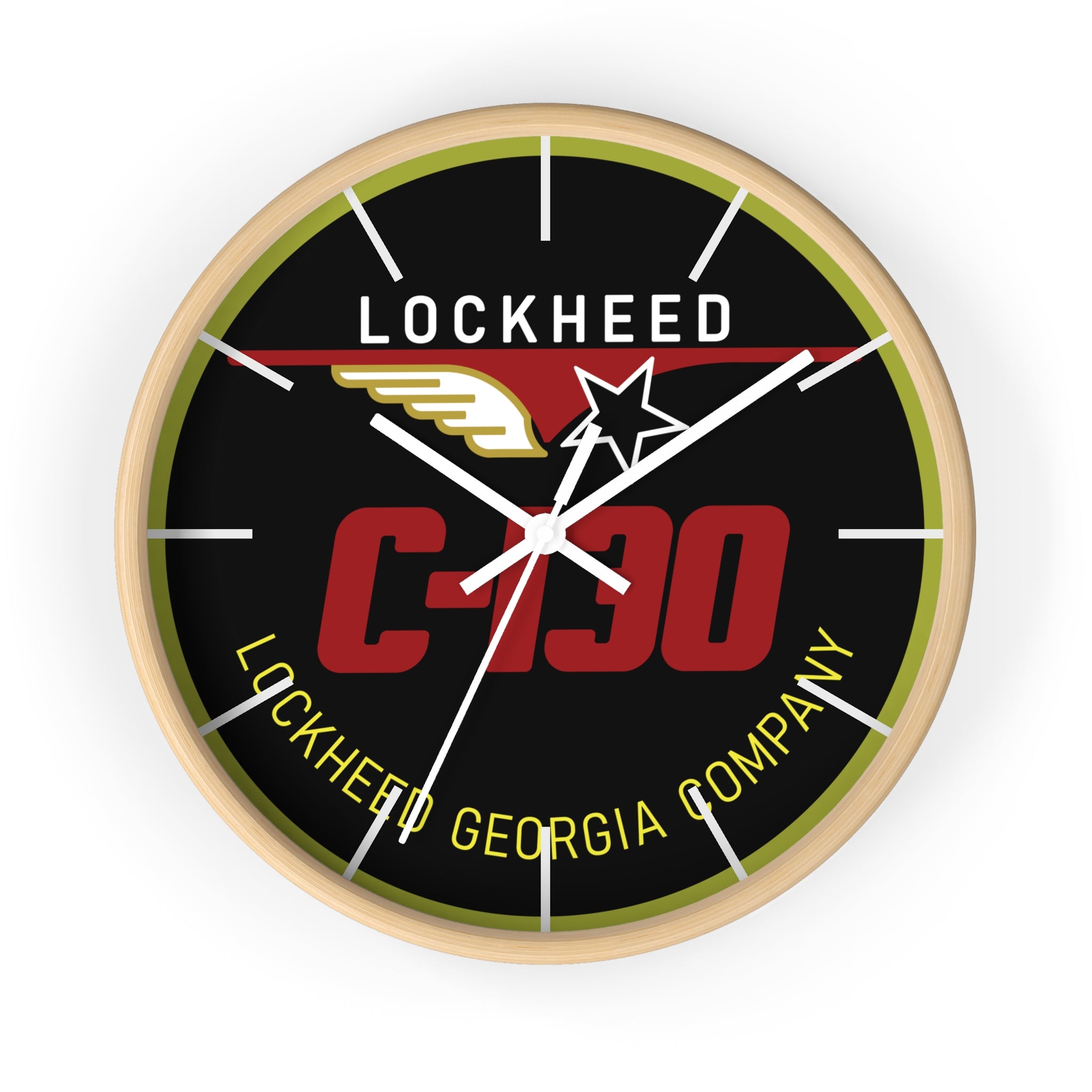 C-130 Yoke Cap Wall Clock - I Love a Hangar