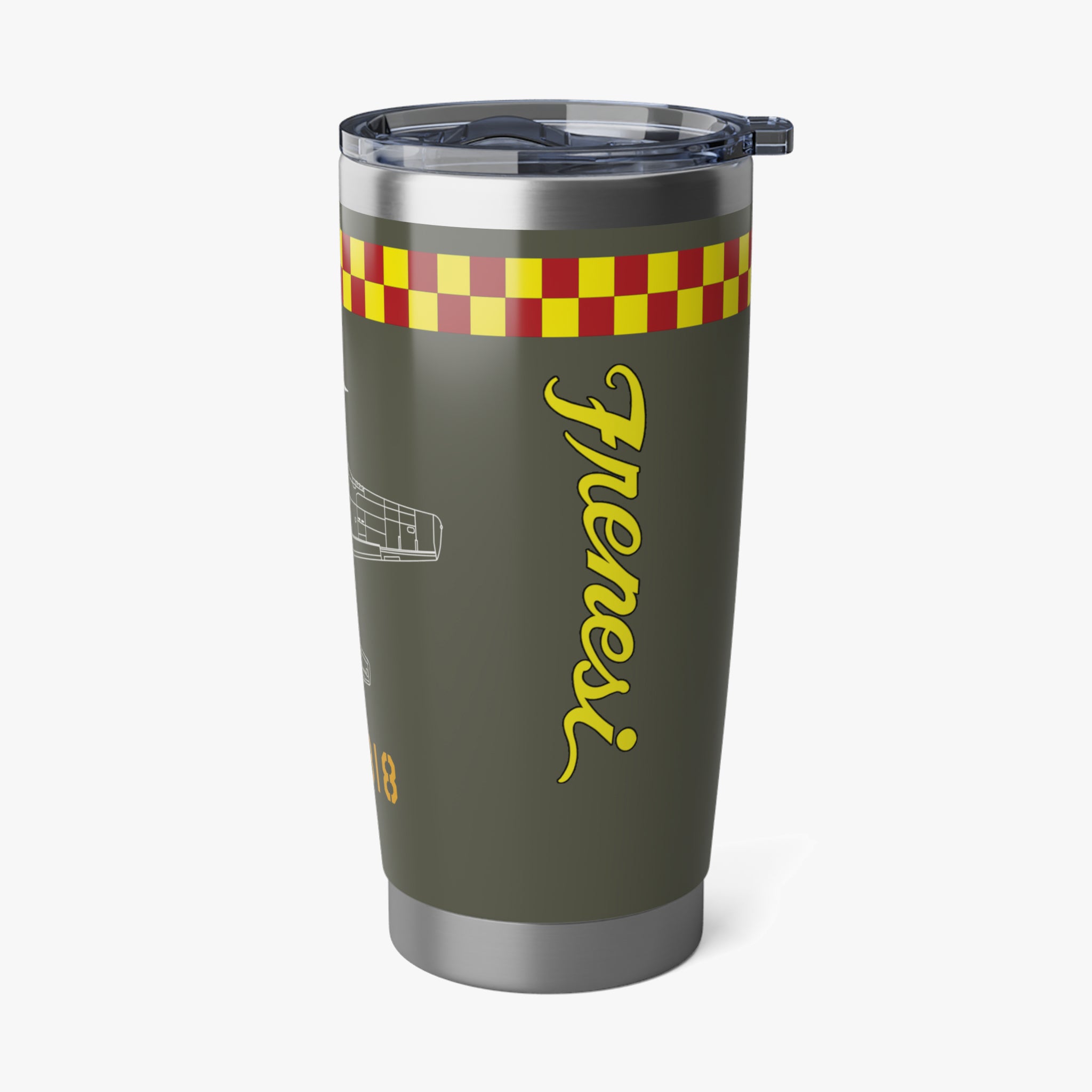 P-51 "Frenesi" Inspired 20oz (590ml) Stainless Steel Tumbler - I Love a Hangar