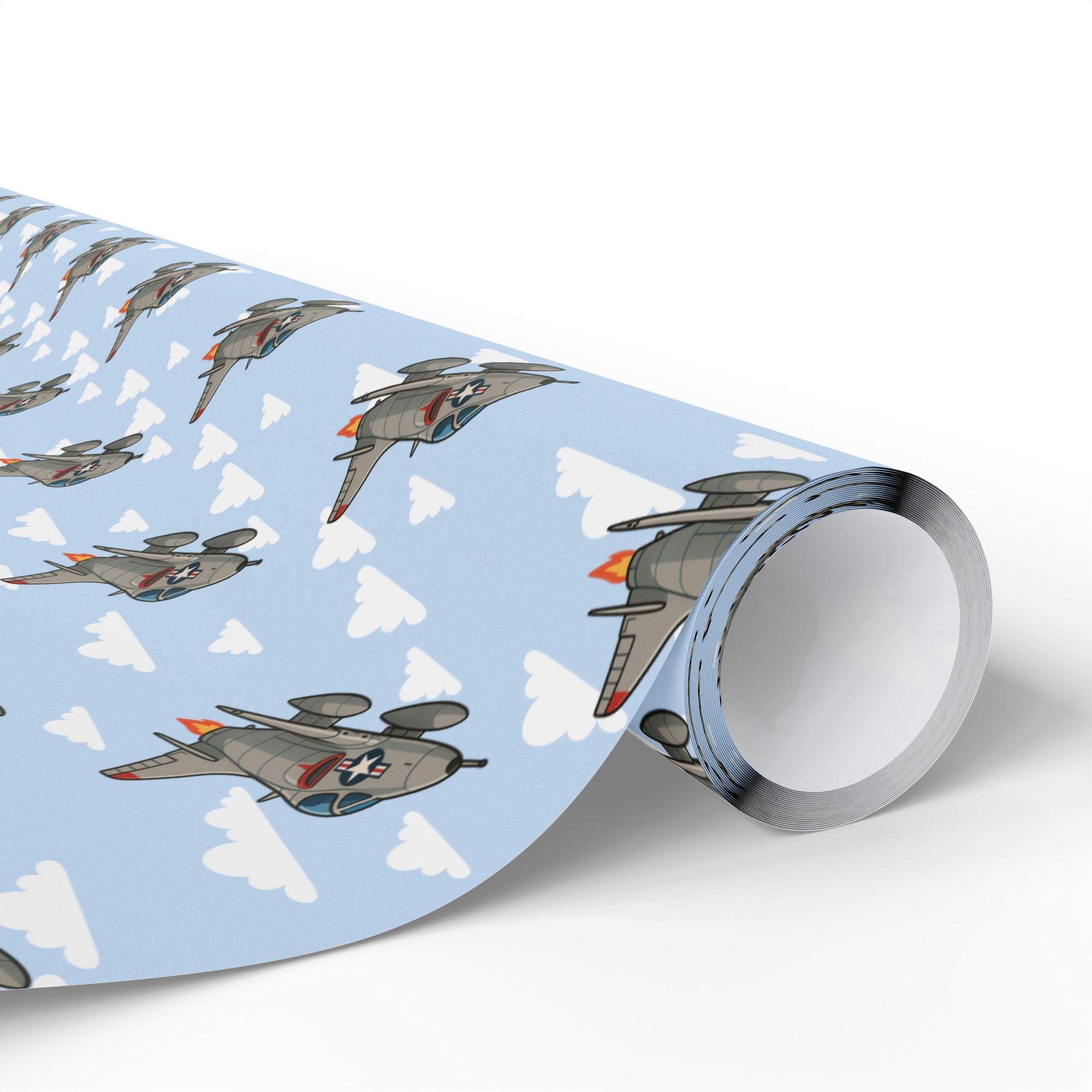 A-4 Skyhawk Wrapping Paper - Sky Blue