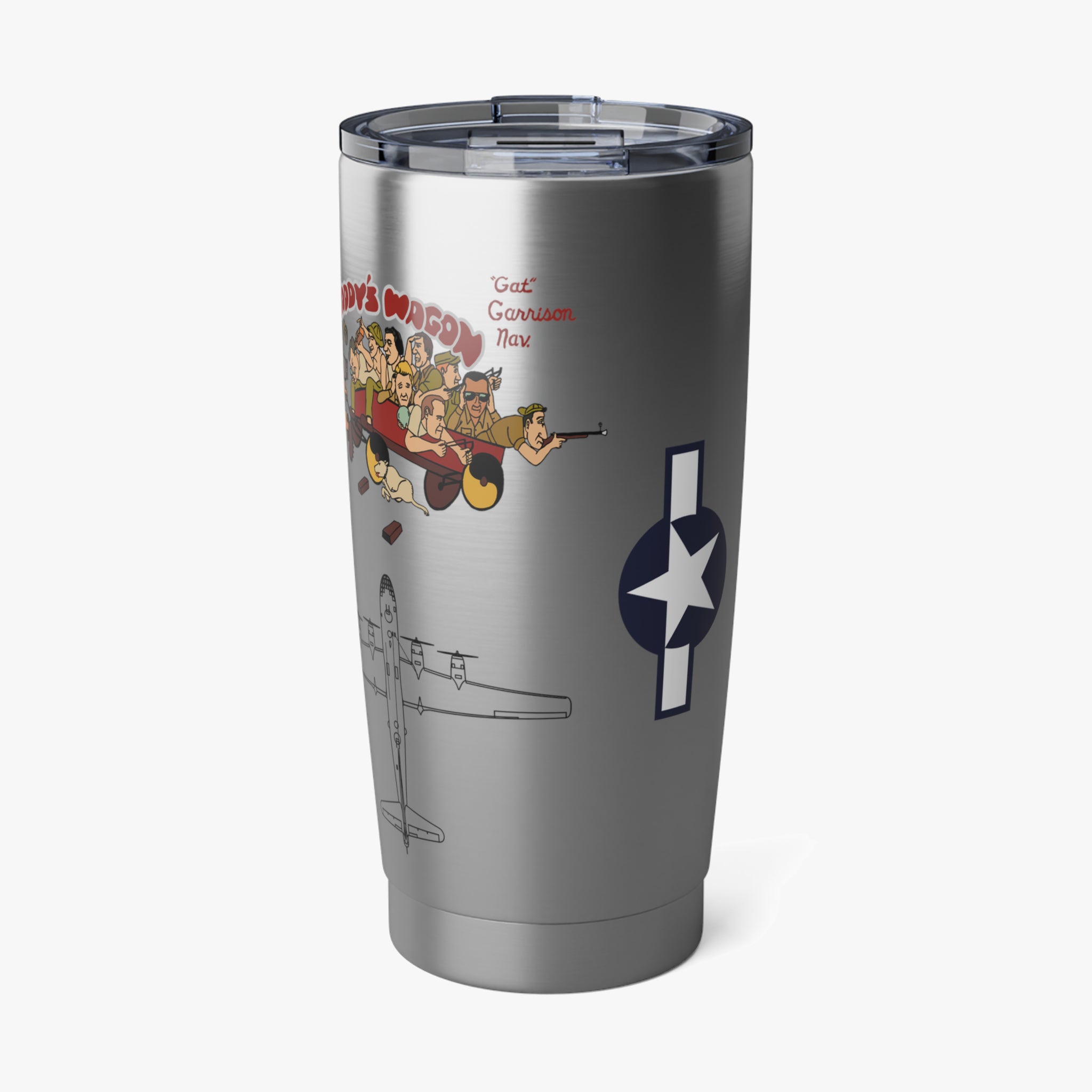 B-29 "Waddy's Wagon" Inspired 20oz (590ml) Stainless Steel Tumbler - I Love a Hangar