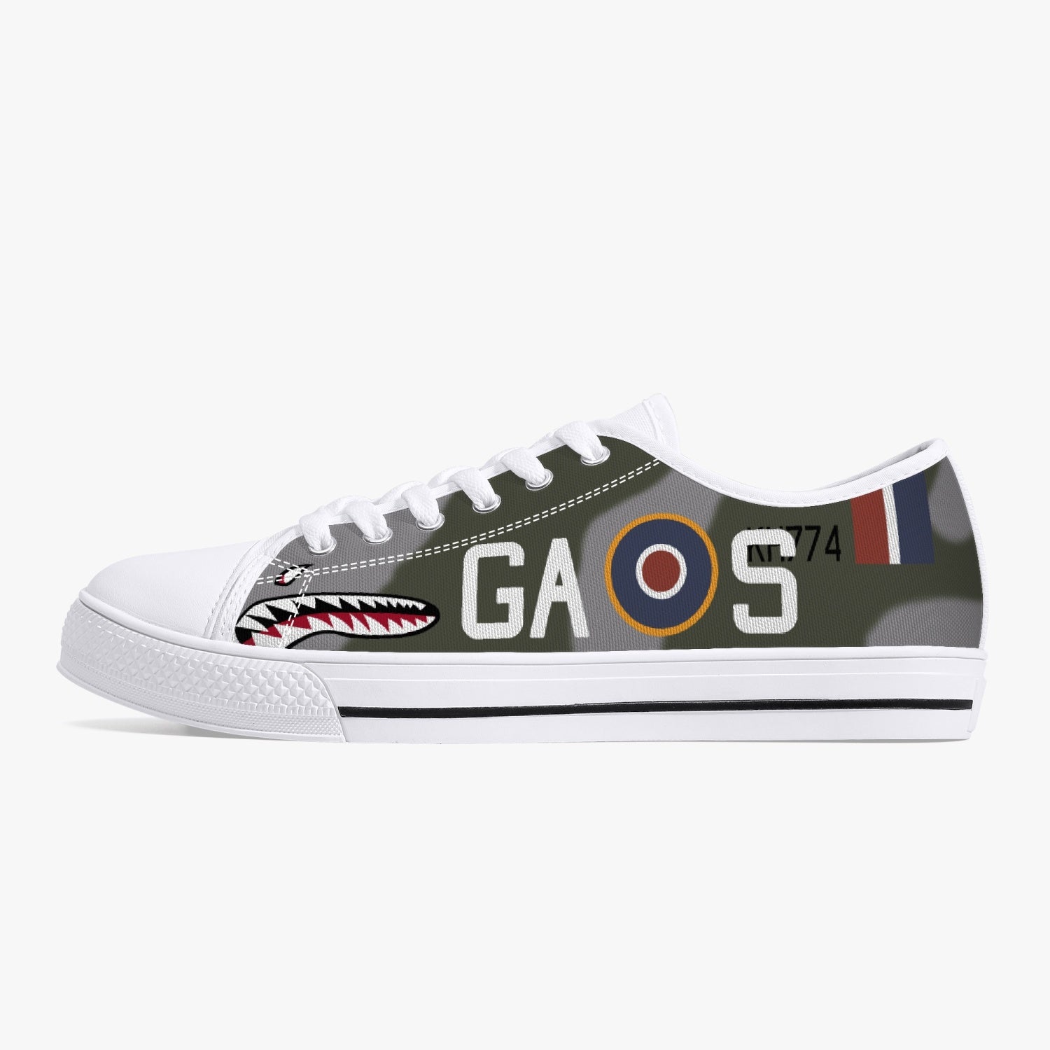 P-51 "GA-S" (KH774) Low Top Canvas Shoes - I Love a Hangar