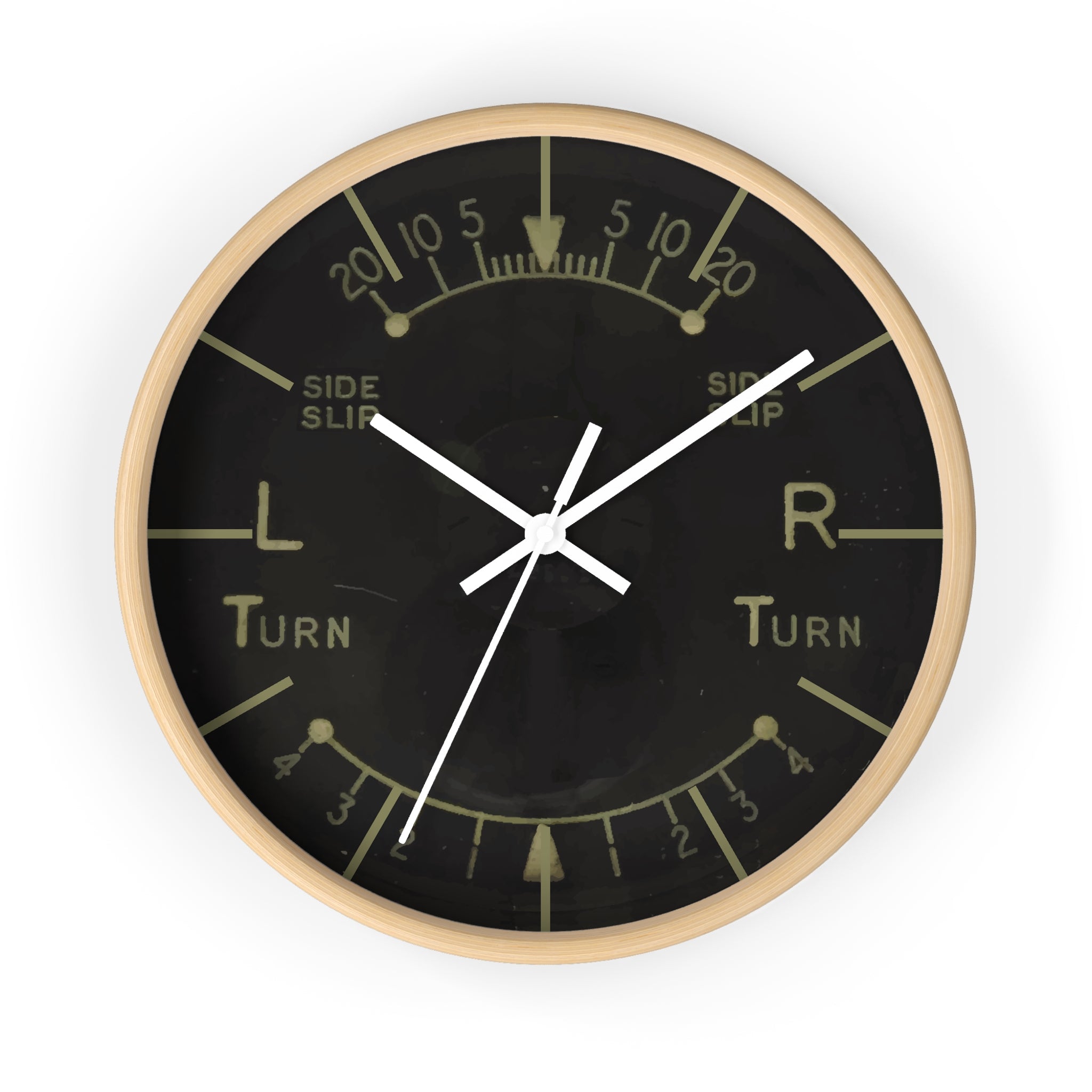 Turn and Slip Indicator Wall Clock - I Love a Hangar