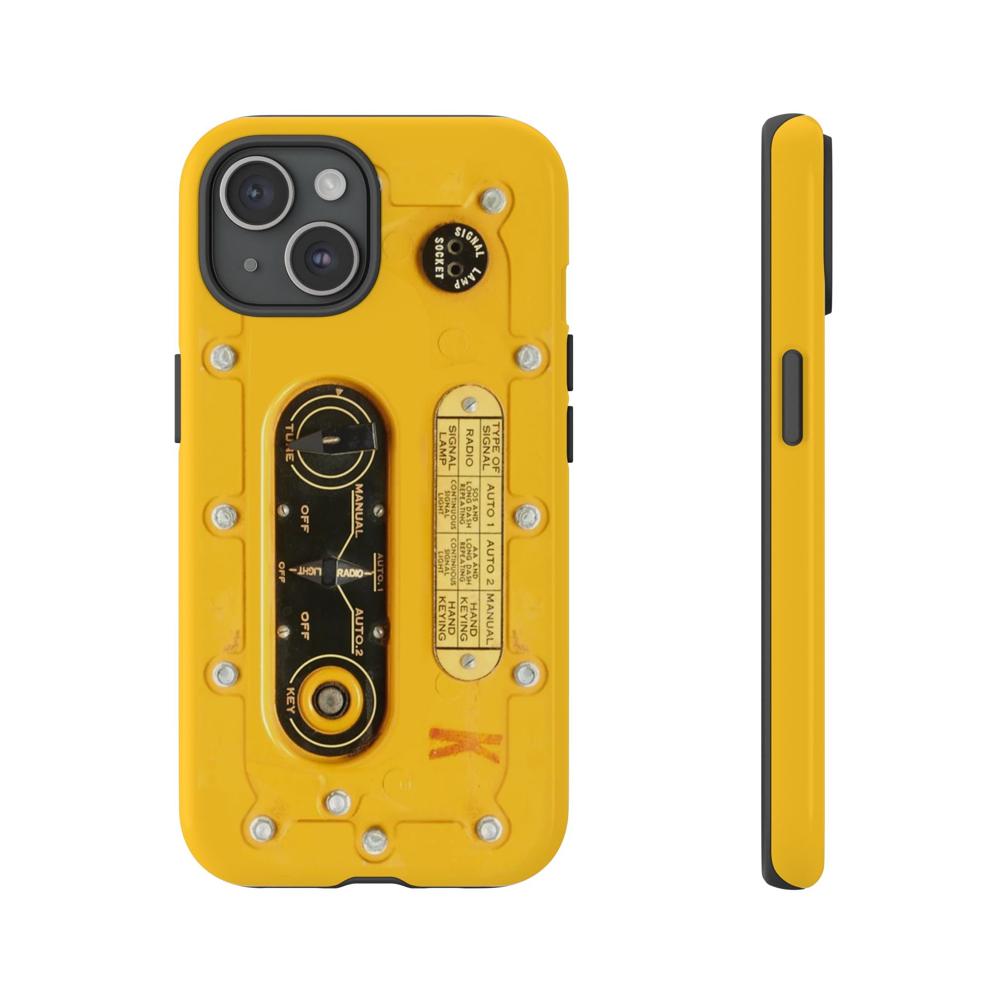 SCR-578 "Gibson Girl" Survival Radio Style Tough Phone Cases for iPhone