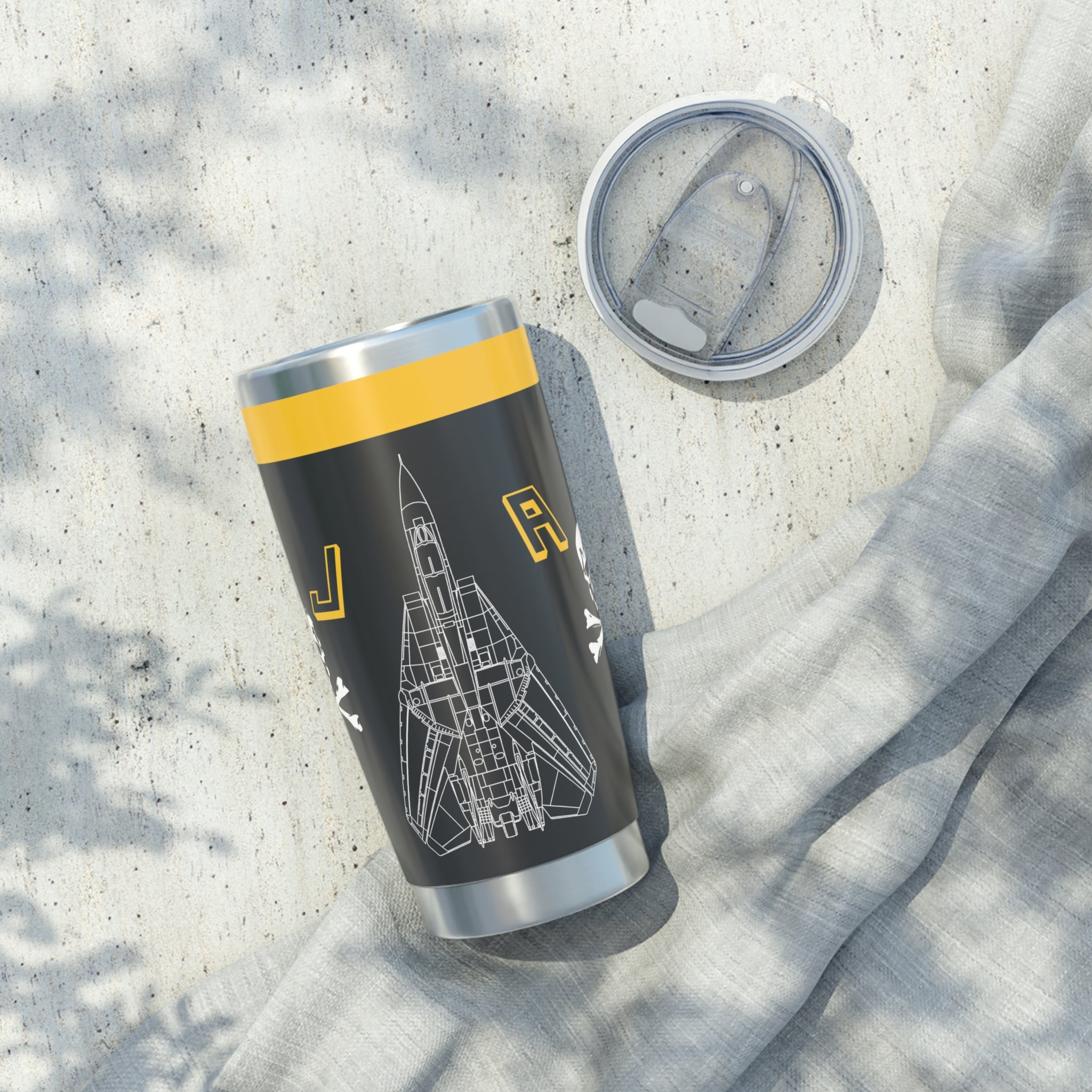 VF-84 "Jolly Rogers" Inspired 20oz (590ml) Stainless Steel Tumbler - I Love a Hangar