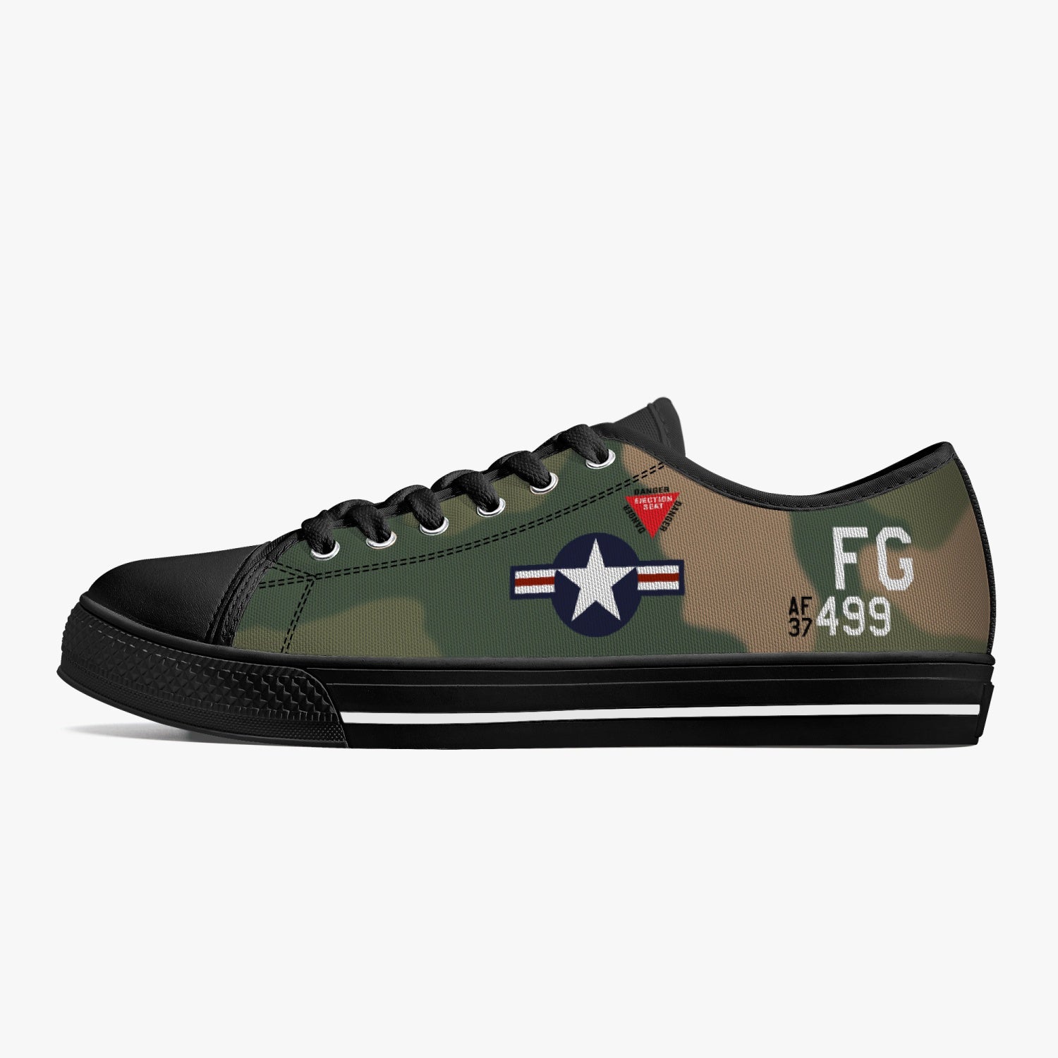 F-4 Phantom II of Daniel "Chappie" James Jr Low Top Canvas Shoes - I Love a Hangar
