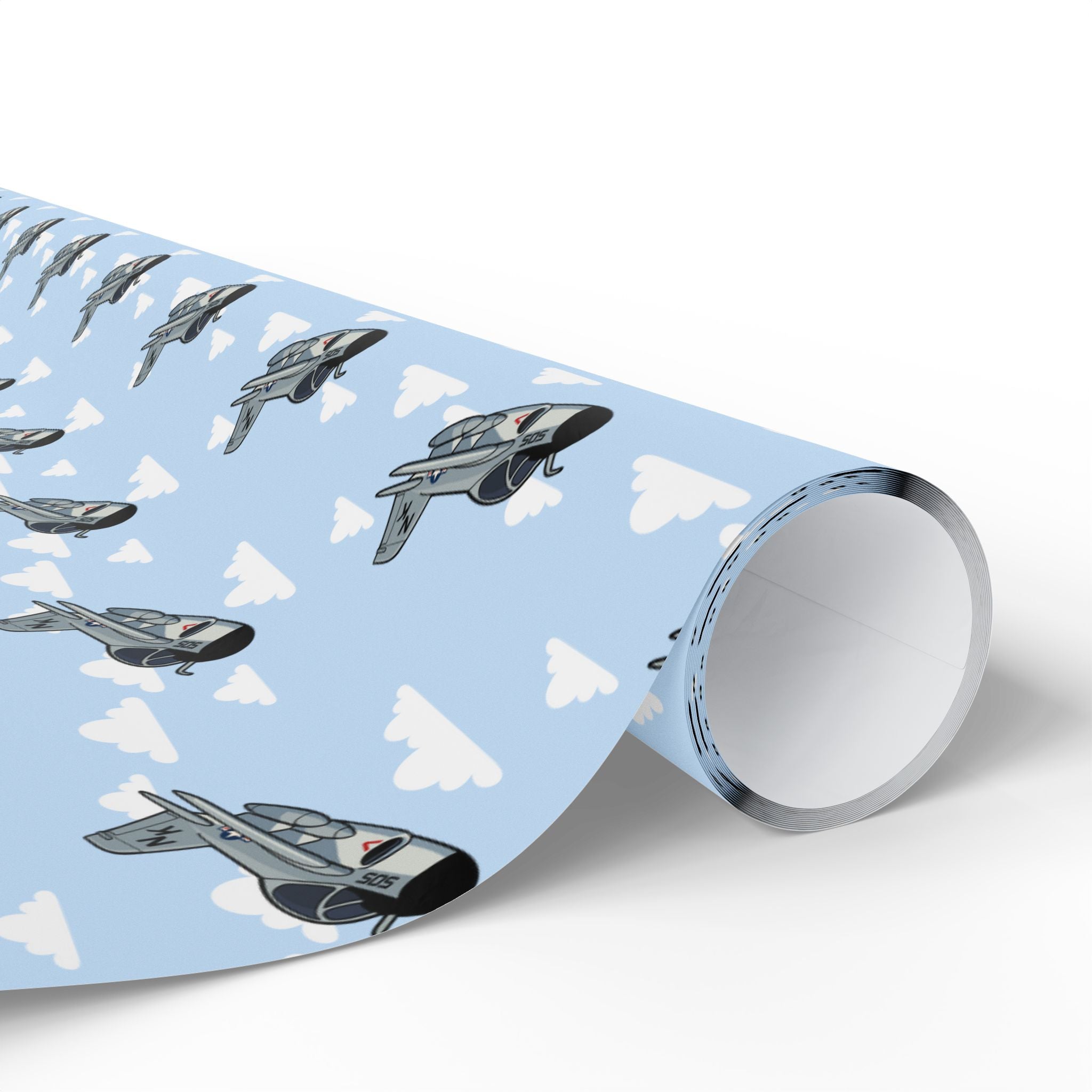 A-6 Intruder Wrapping Paper - Sky Blue - I Love a Hangar
