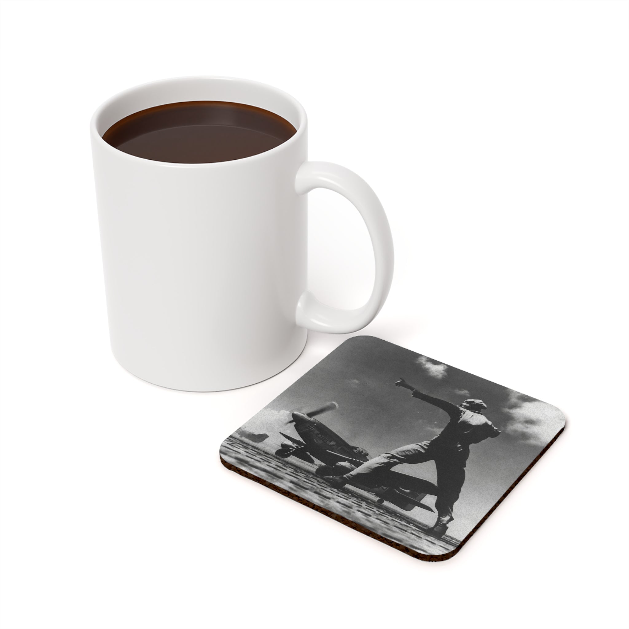 P-51 "My Girl" Cork Back Coaster - I Love a Hangar