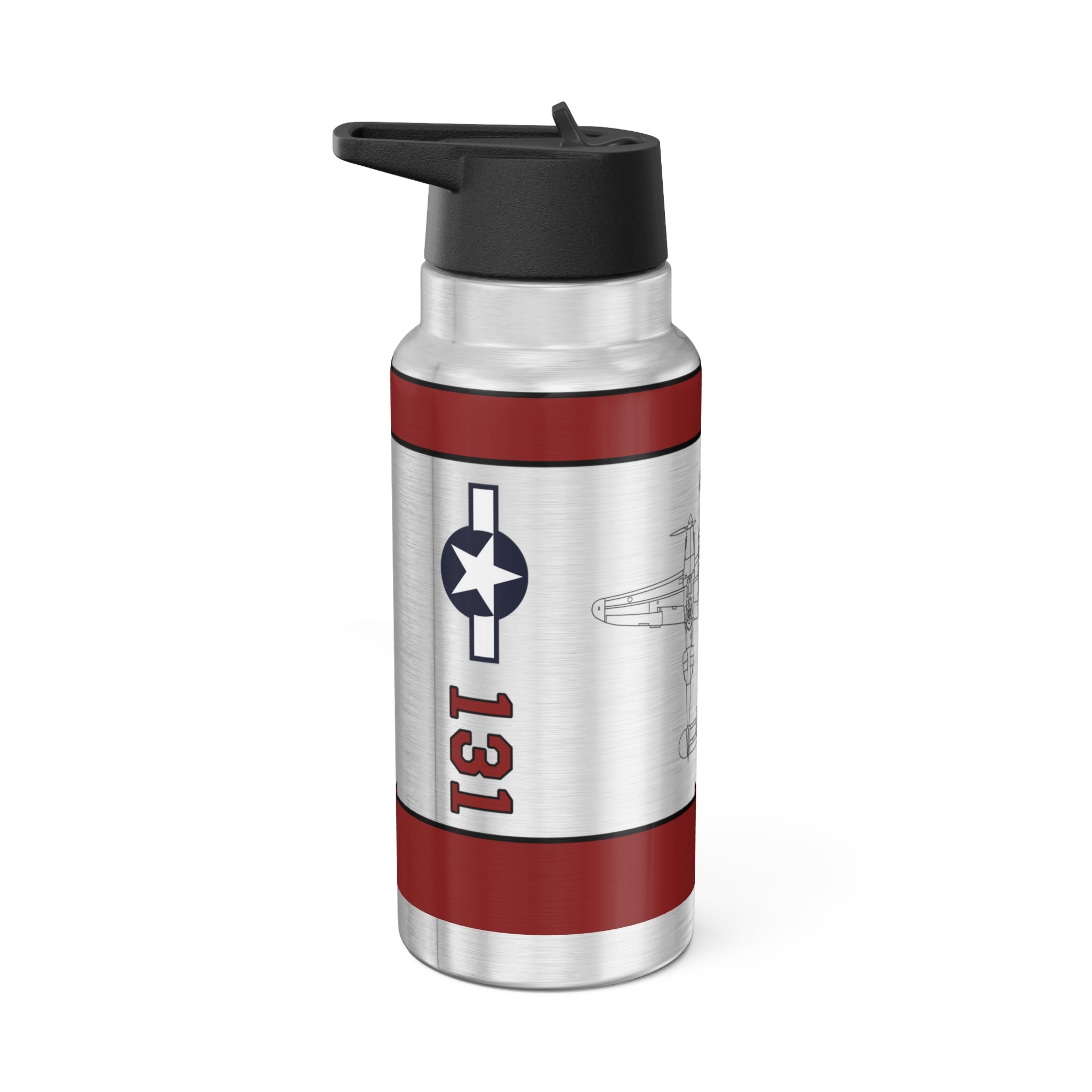 P-38 "Pudgy (V)" Inspired Tumbler, 32oz (950ml) - I Love a Hangar