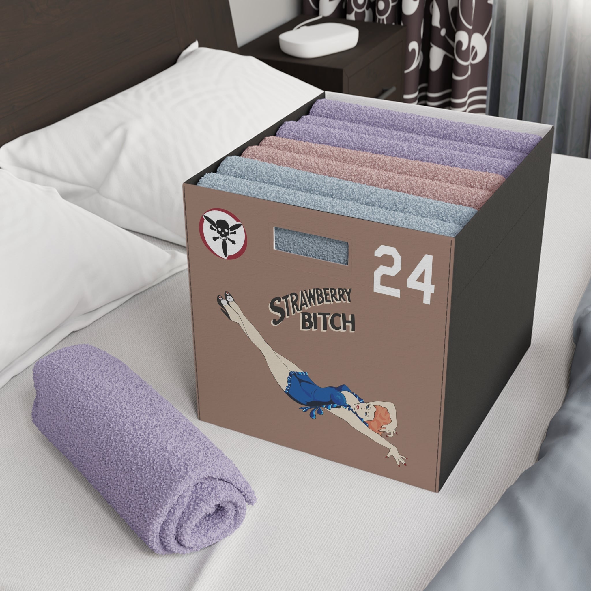B-24 "Strawberry Bitch" Felt Storage Box - I Love a Hangar
