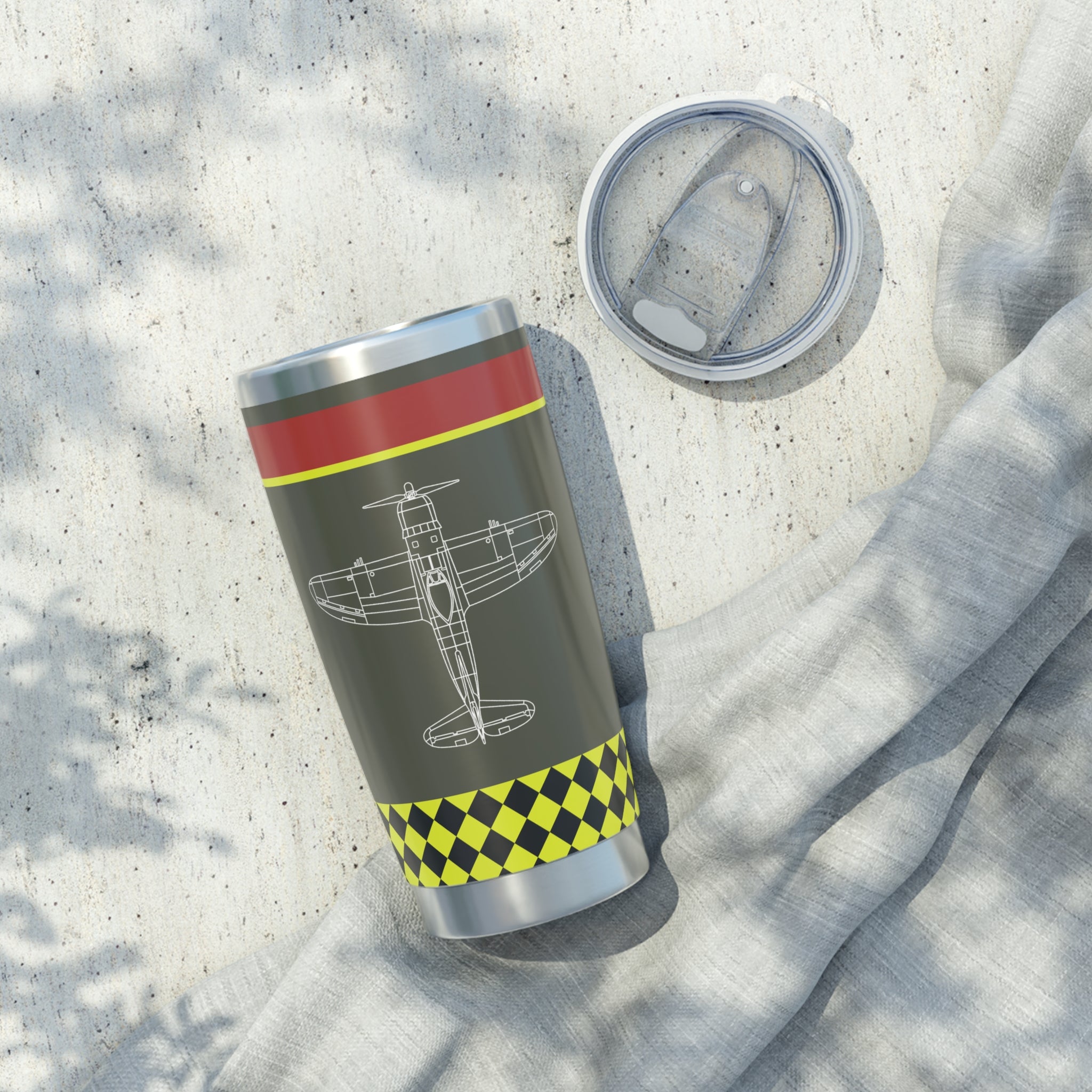 P-47 "Big Stud" Inspired 20oz (590ml) Stainless Steel Tumbler - I Love a Hangar