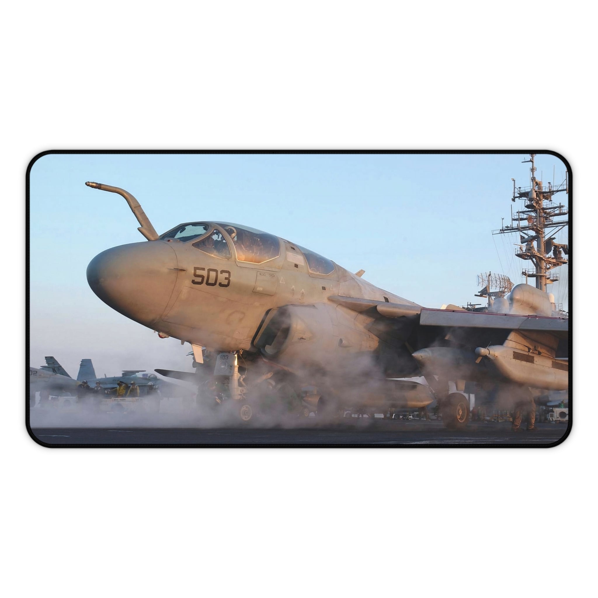 EA-6B Prowler Desk Mat - I Love a Hangar