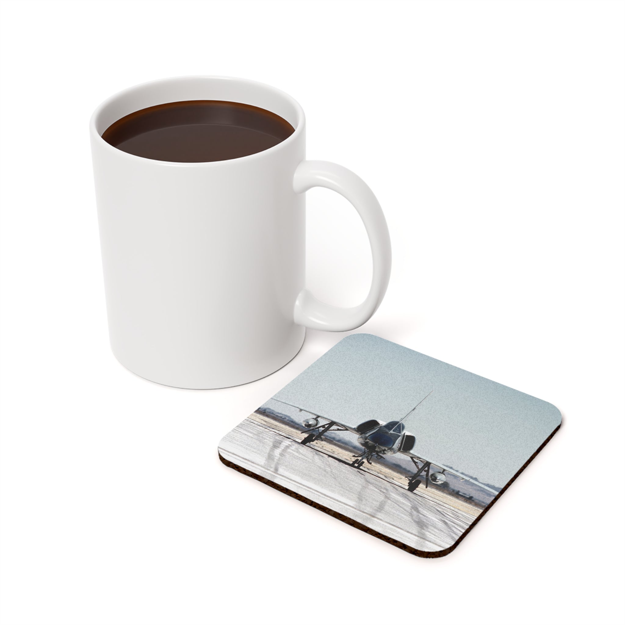 F-106 Delta Dart Cork Back Coaster - I Love a Hangar