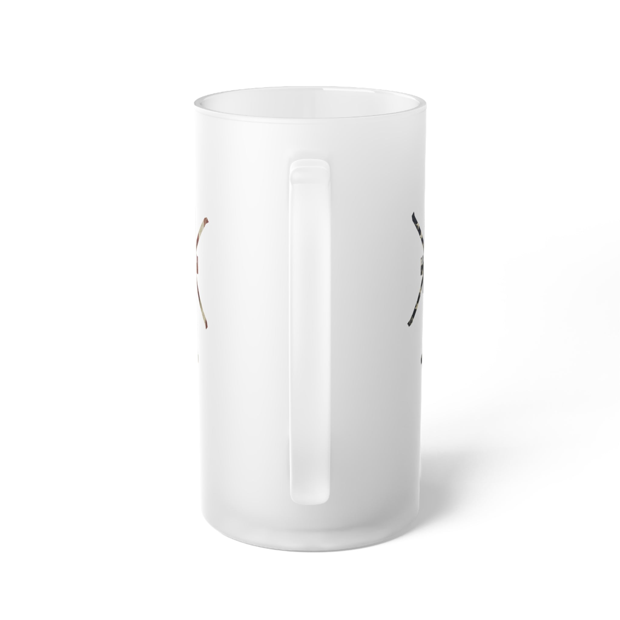 AH-64 Apache Frosted Glass 16oz (473ml) Beer Mug - I Love a Hangar