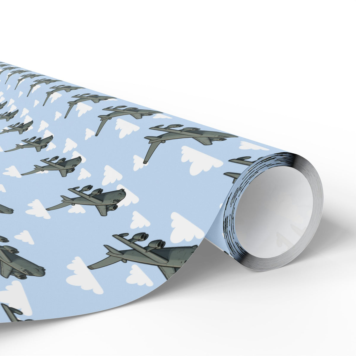 B-52 Stratofortress Wrapping Paper - Sky Blue